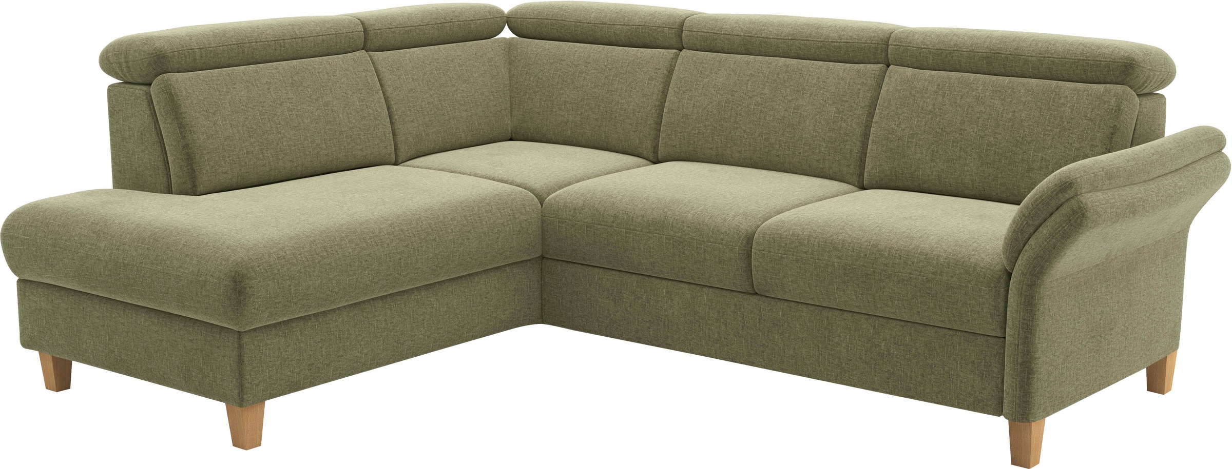 Thumbnail - Home affaire Ecksofa "Glendale, L-Form" inkl. Kopfteilverstellung, wahlweise mit Vorziehsitz und Bettkasten