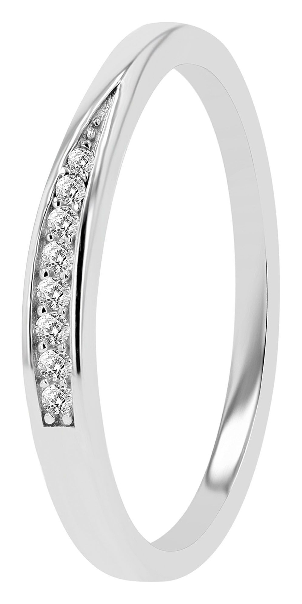 Adelia's Women's Ring 925 Silver Zirconia Silver Size 52 2
