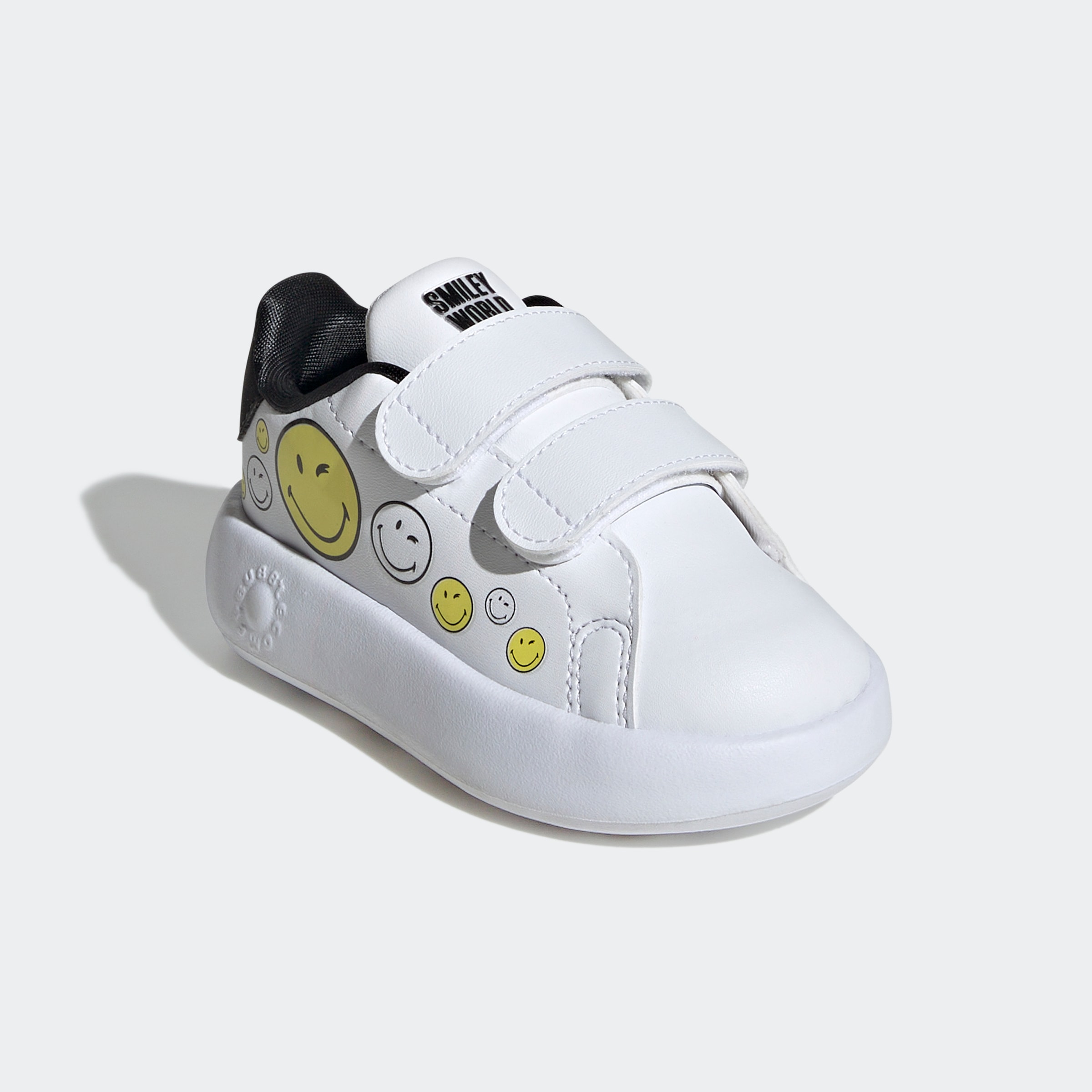 Klettschuh »ADIDAS SMILEY ADVANTAGE KIDS«, Design auf den Spuren des adidas Stan...