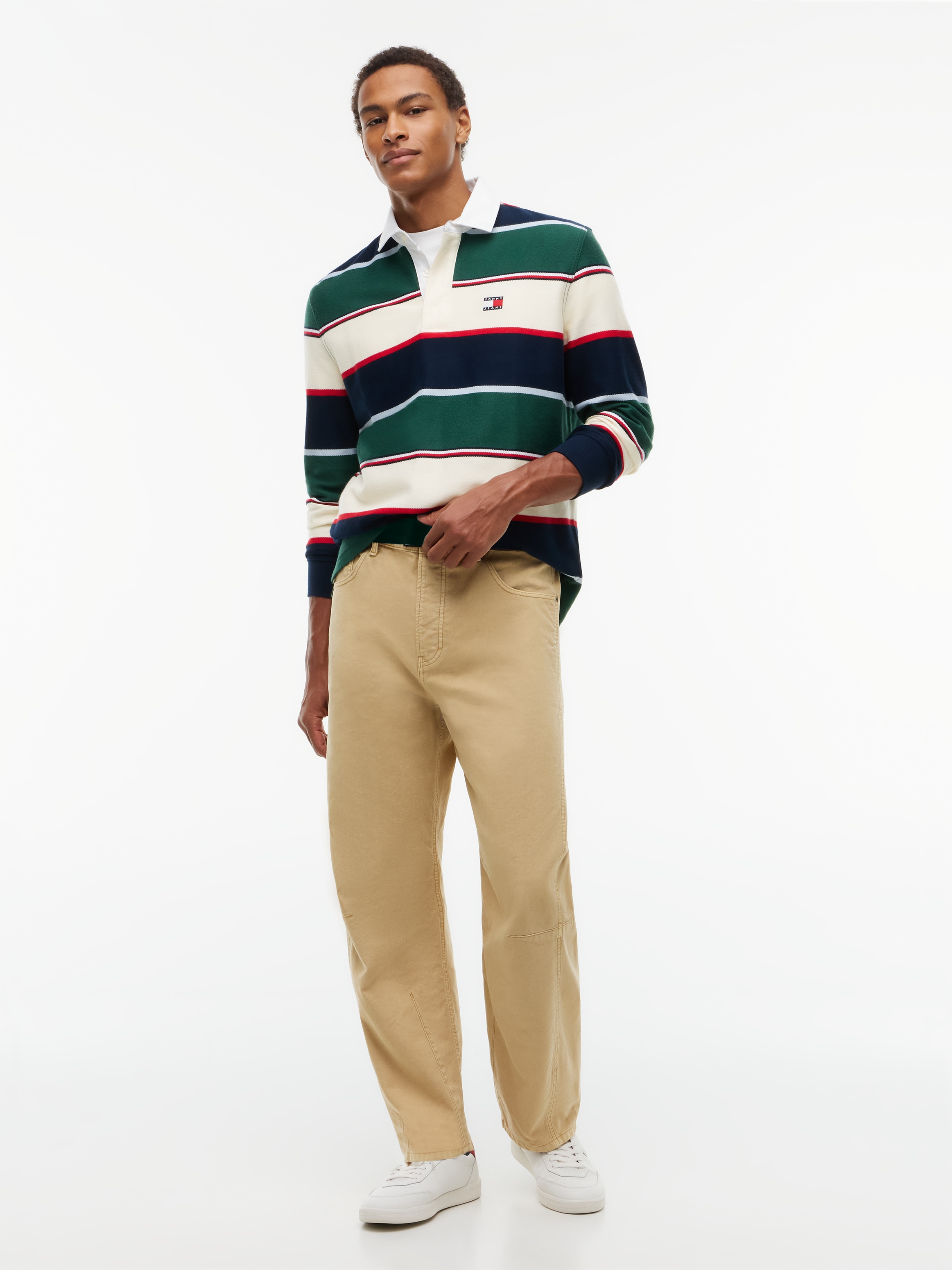 Tommy Jeans Rugbyshirt »TJM RELAXED VARSITY STRIPE RUGBY«