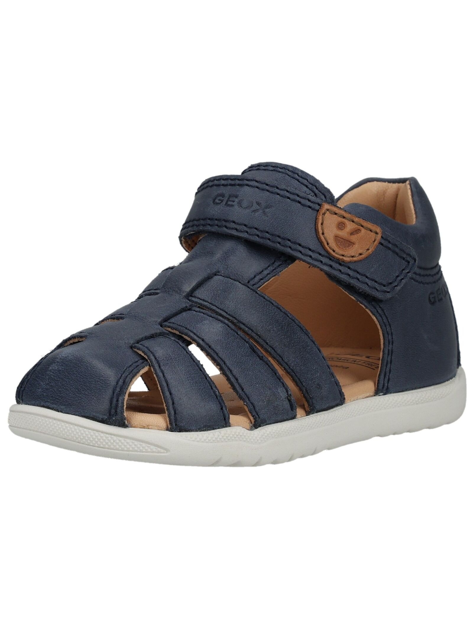 GEOX Kinder Sandale "Geox Sandalen Leder", Gr. 25, blau, Leder, Schuhe