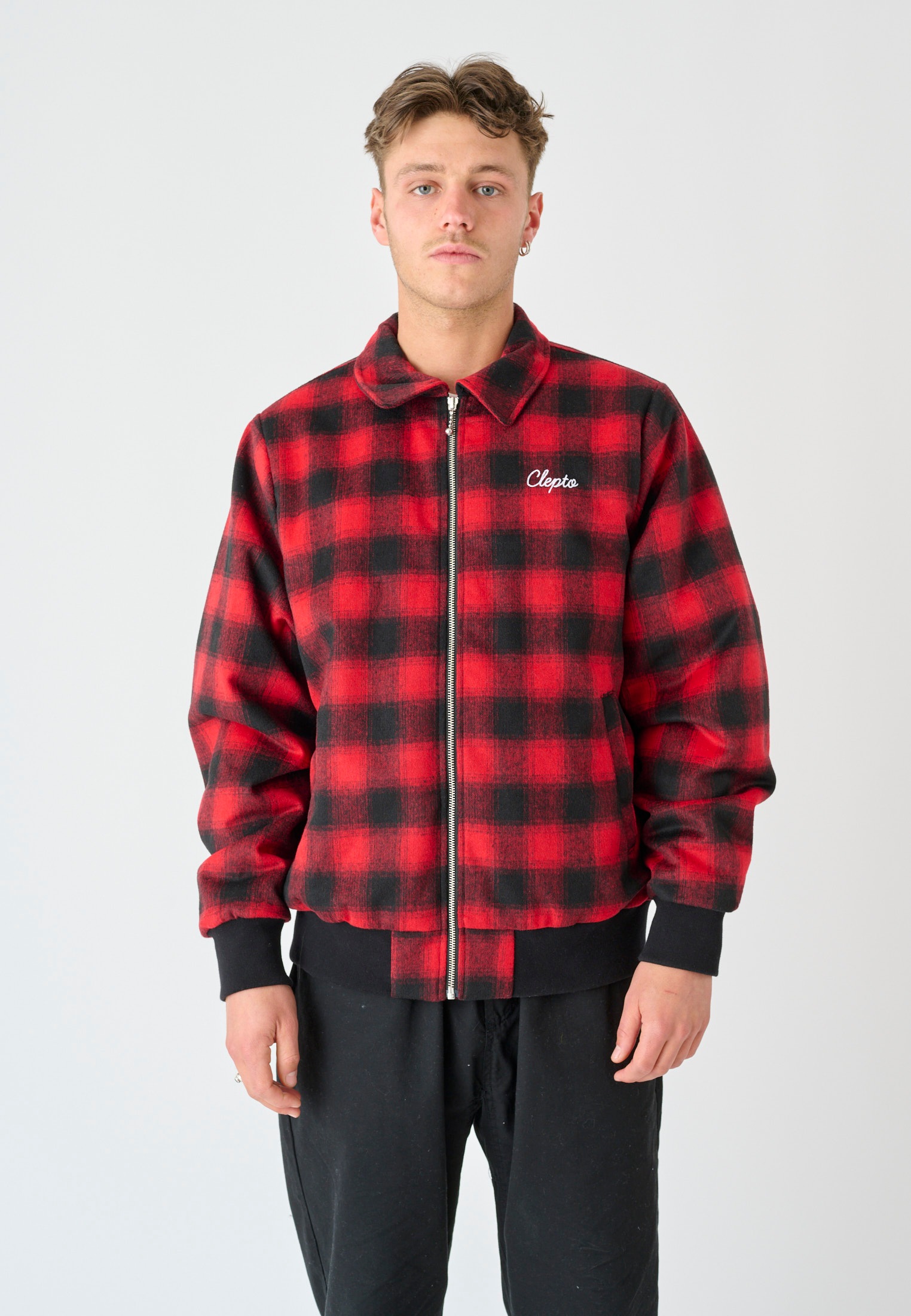 cleptomanicx -  Bomberjacke "Checker", mit trendigem Karomuster