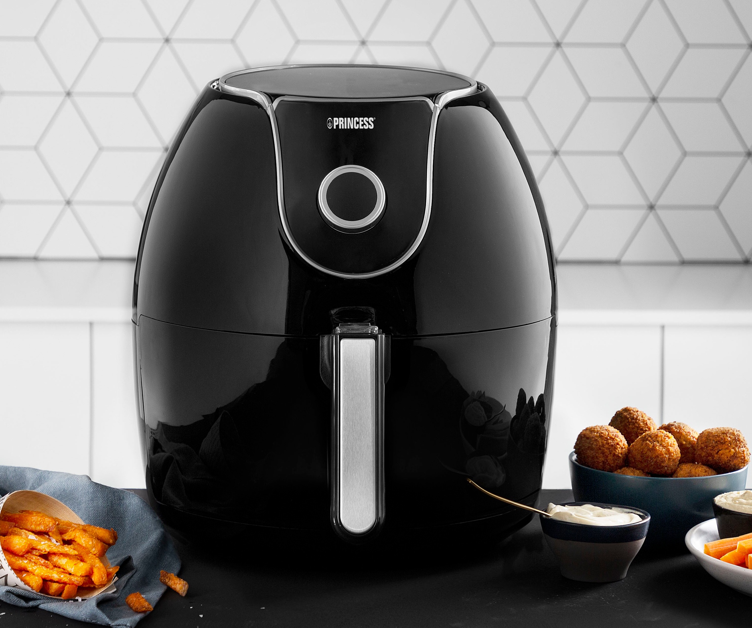 PRINCESS Heißluftfritteuse "XXL 182055" 1700 W Fassungsvermögen 5,2 l digit günstig online kaufen