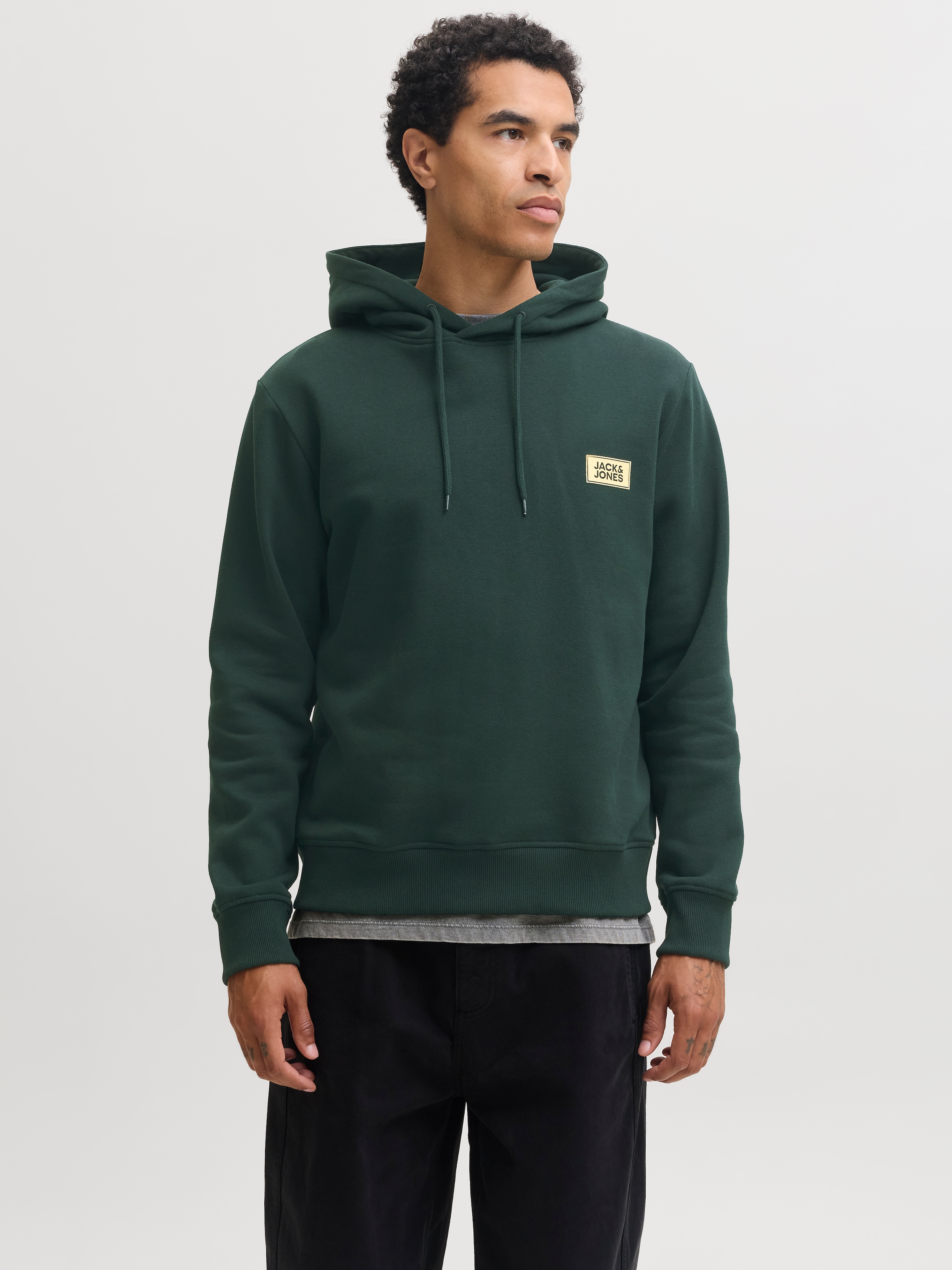 Jack & Jones Kapuzensweatshirt »JJRUSH SWEAT HOOD«, Baumwollmischung, regular fit
