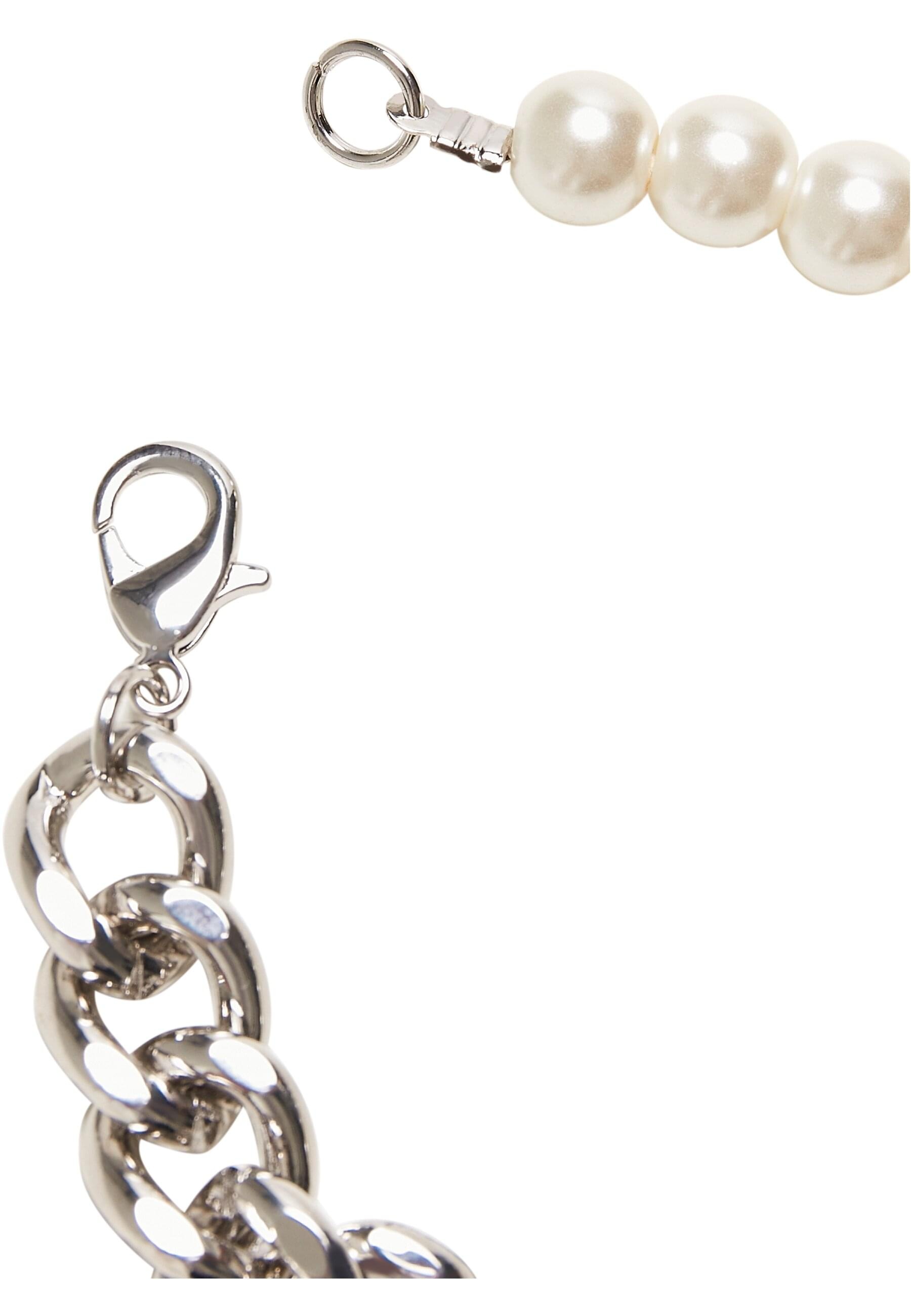 URBAN CLASSICS Bettelarmband »Urban Classics Unisex Pearl Flat Chain Bracelet«