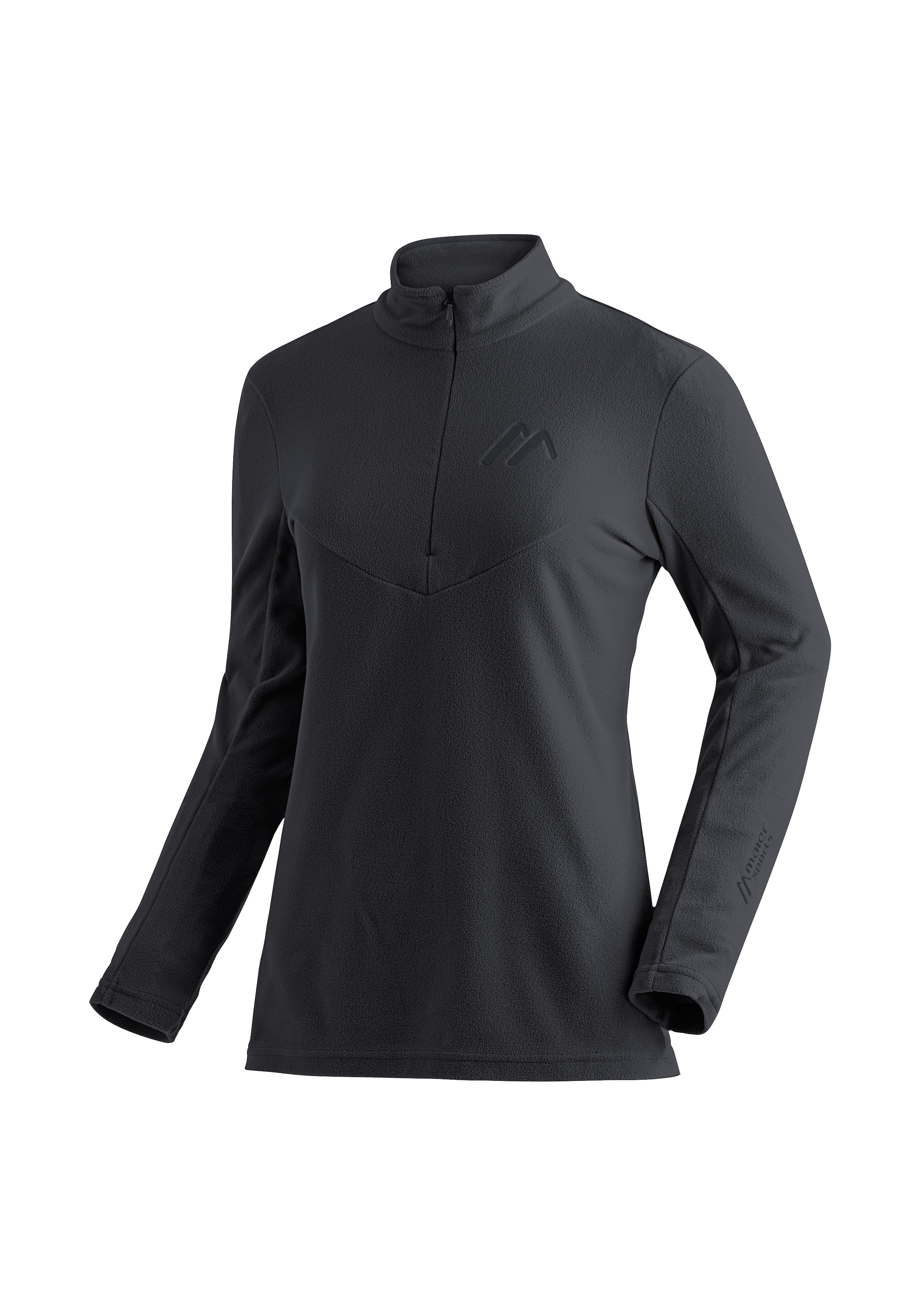 Maier Sports Fleecepullover "Denise HZ W", Damen Midlayer, pflegeleichtes Half-Zip Fleece