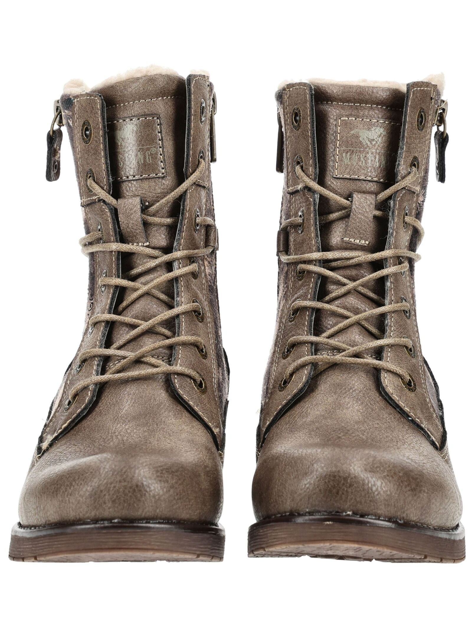 Mustang Shoes Schnürstiefelette »Mustang Shoes Stiefelette Lederimitat«