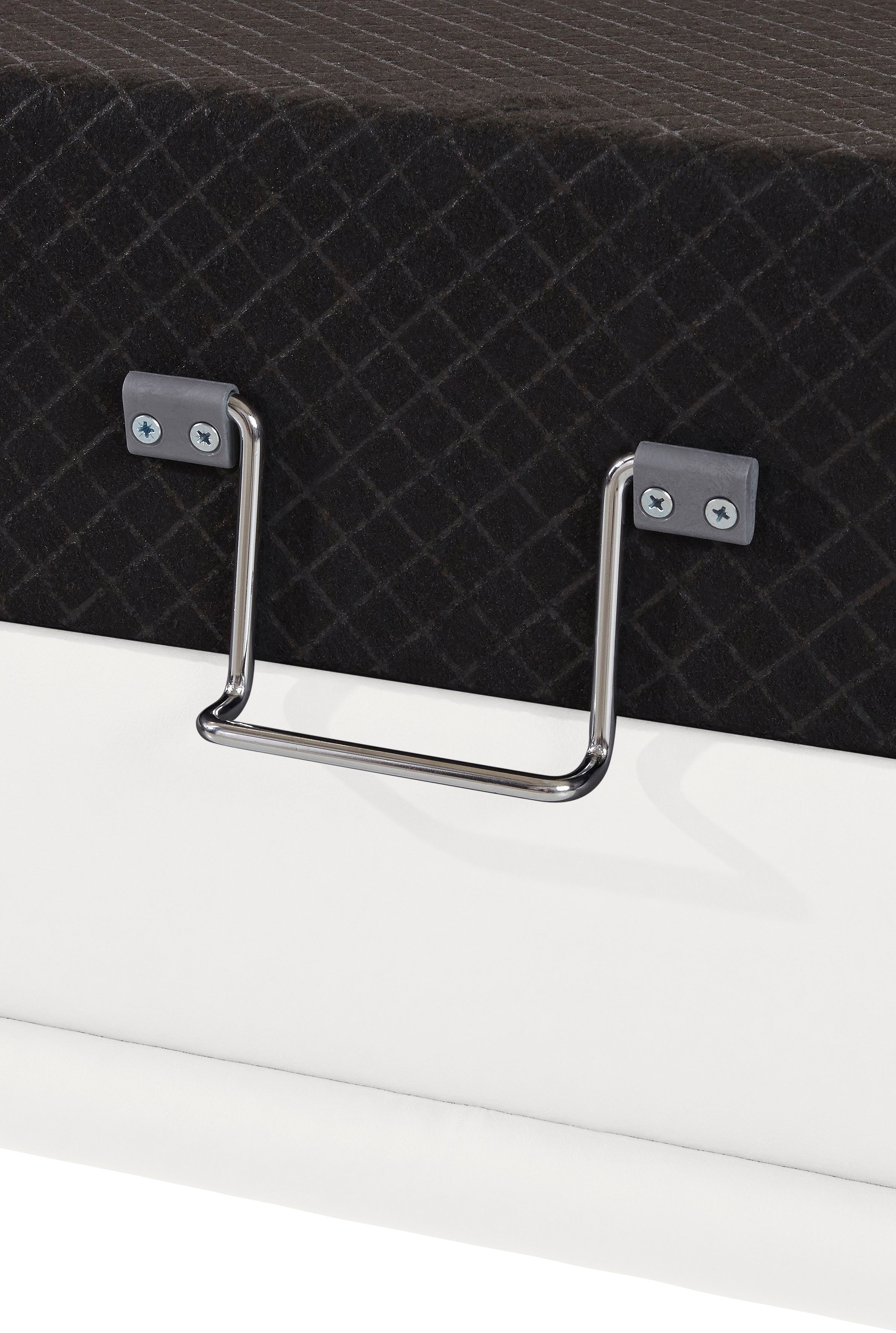 TRENDMANUFAKTUR Ecksofa »Rondo 3, zeitlos und bequem, Materialmix, breite Armlehnen, L-Form«, wahlweise mit Federkern für mehr Komfort, wahlweise mit Bettfunktion