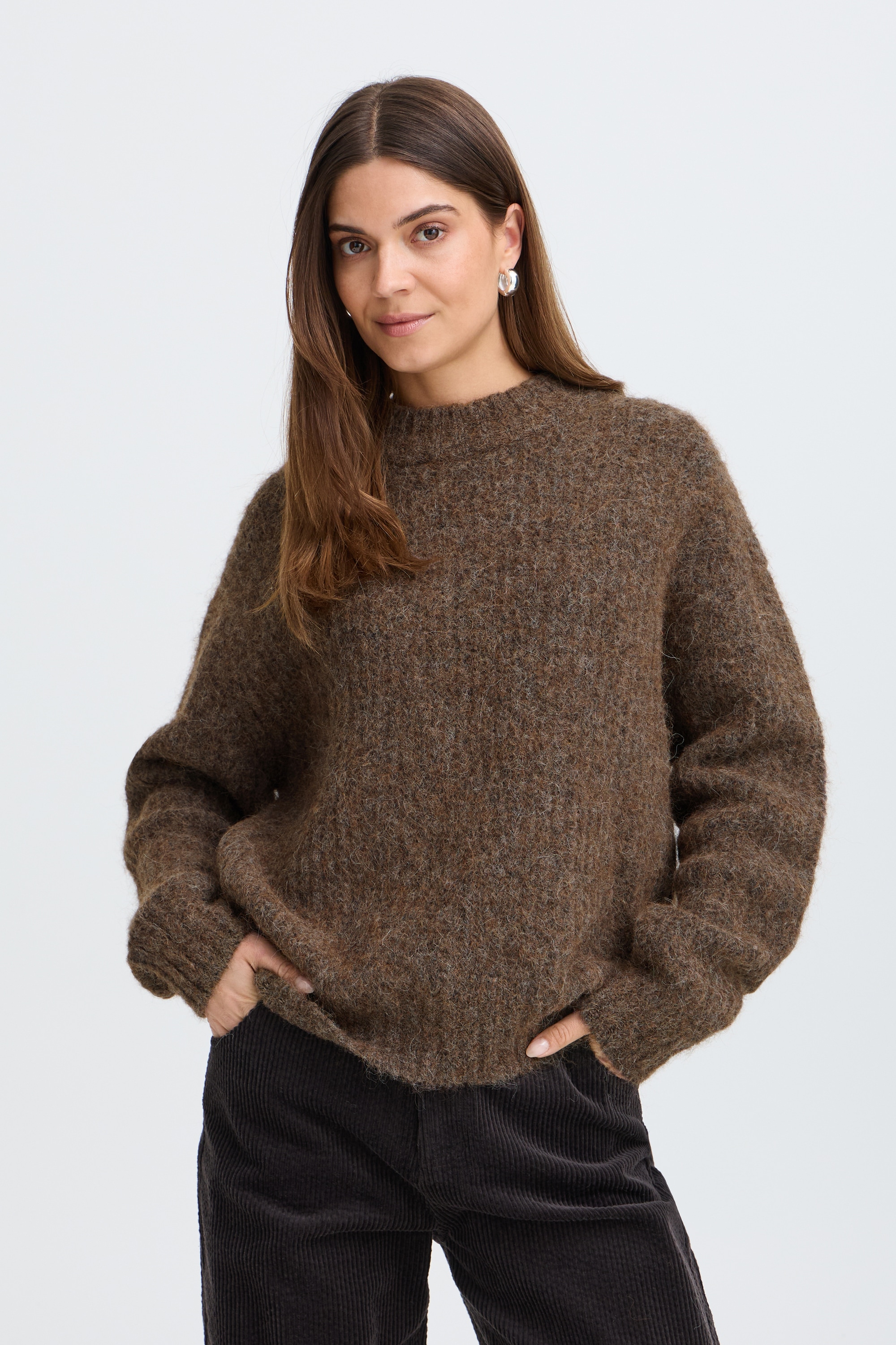 Pulz Jeans Strickpullover »Damen Langarm PZGEORGIE«