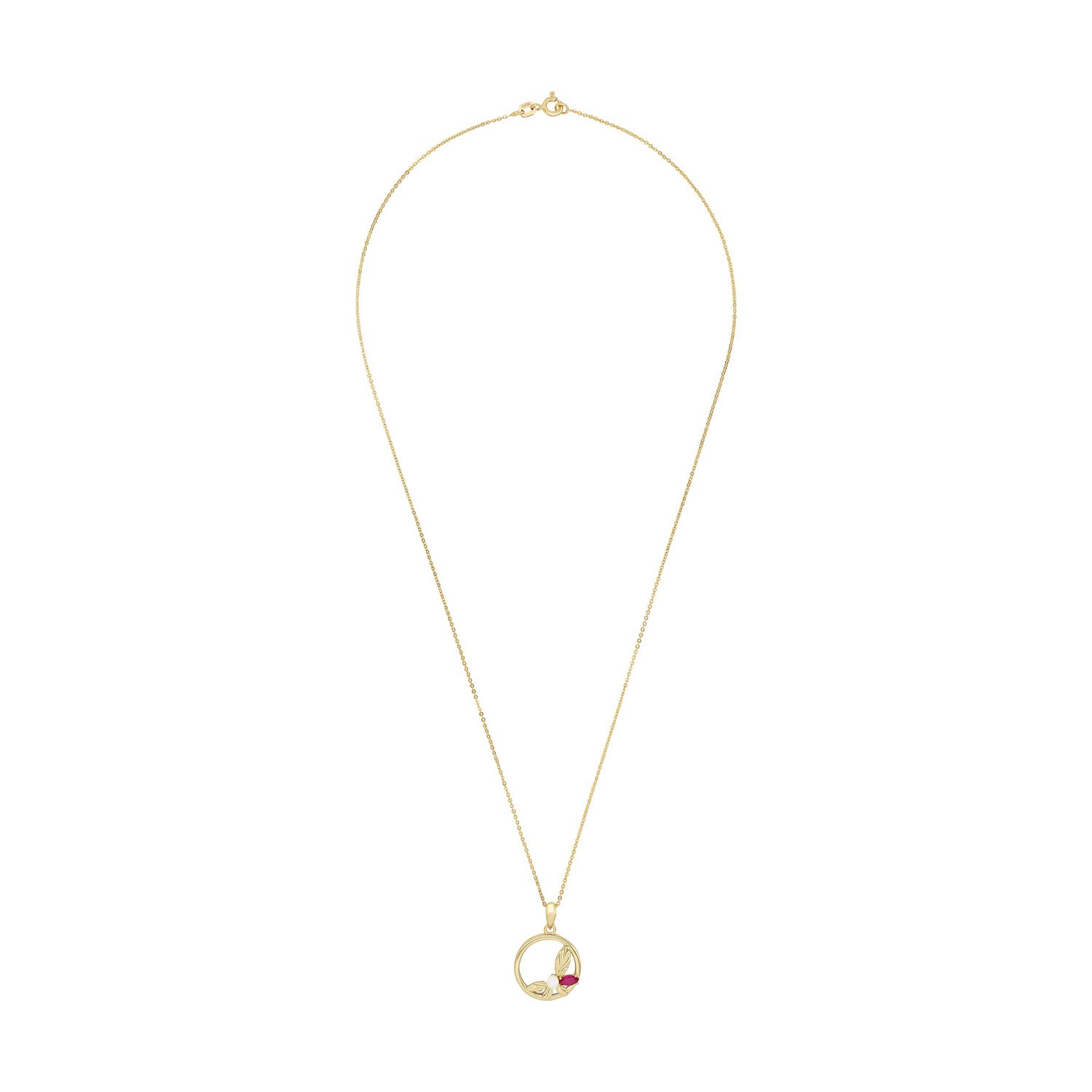 Amor Kette mit Anhänger »Schmuck Geschenk, Perle« mit Zirkonia (synth.)   - mit Muschelkernperle