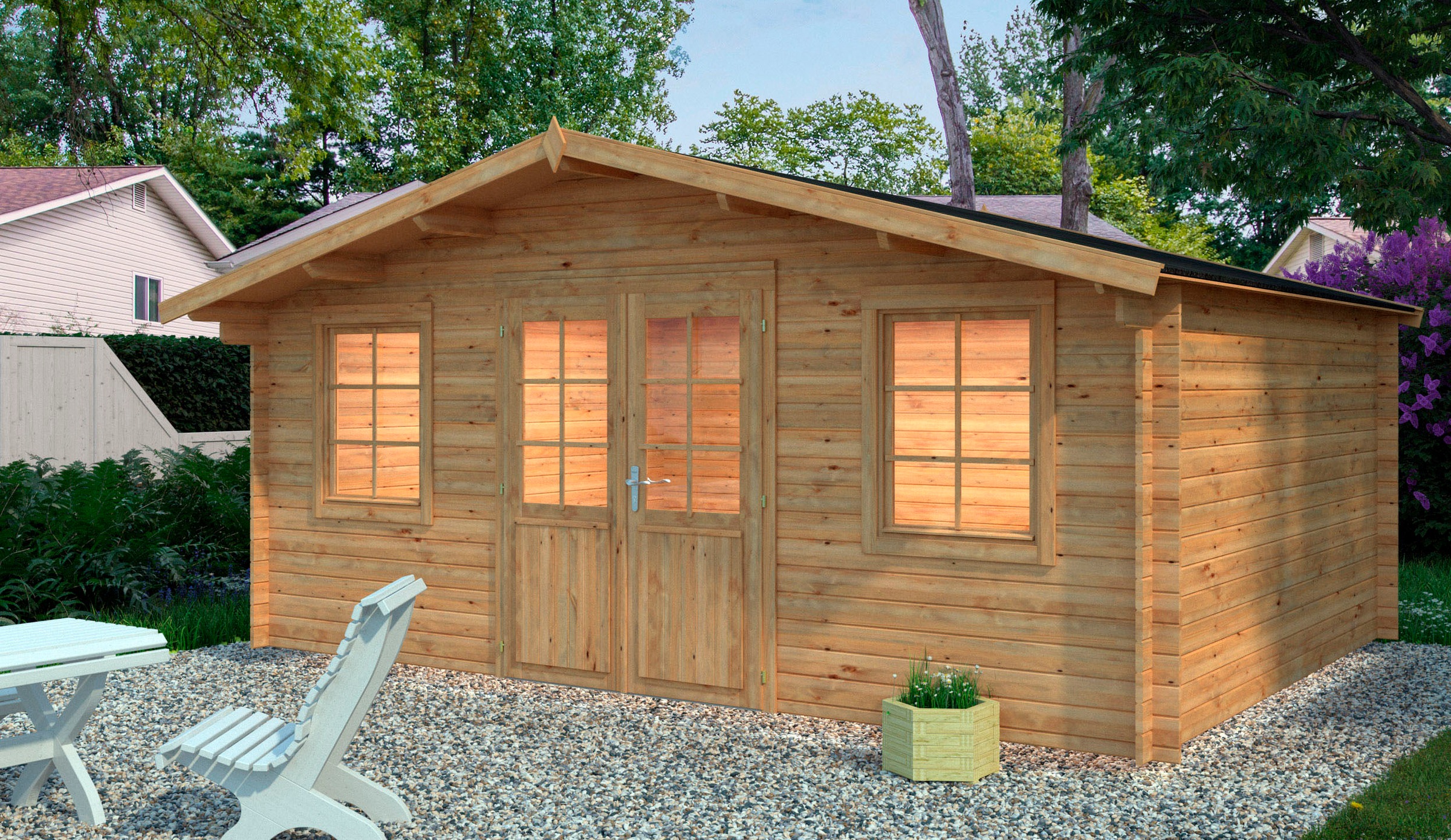 Palmako Gartenhaus "Klara", 17 qm günstig online kaufen