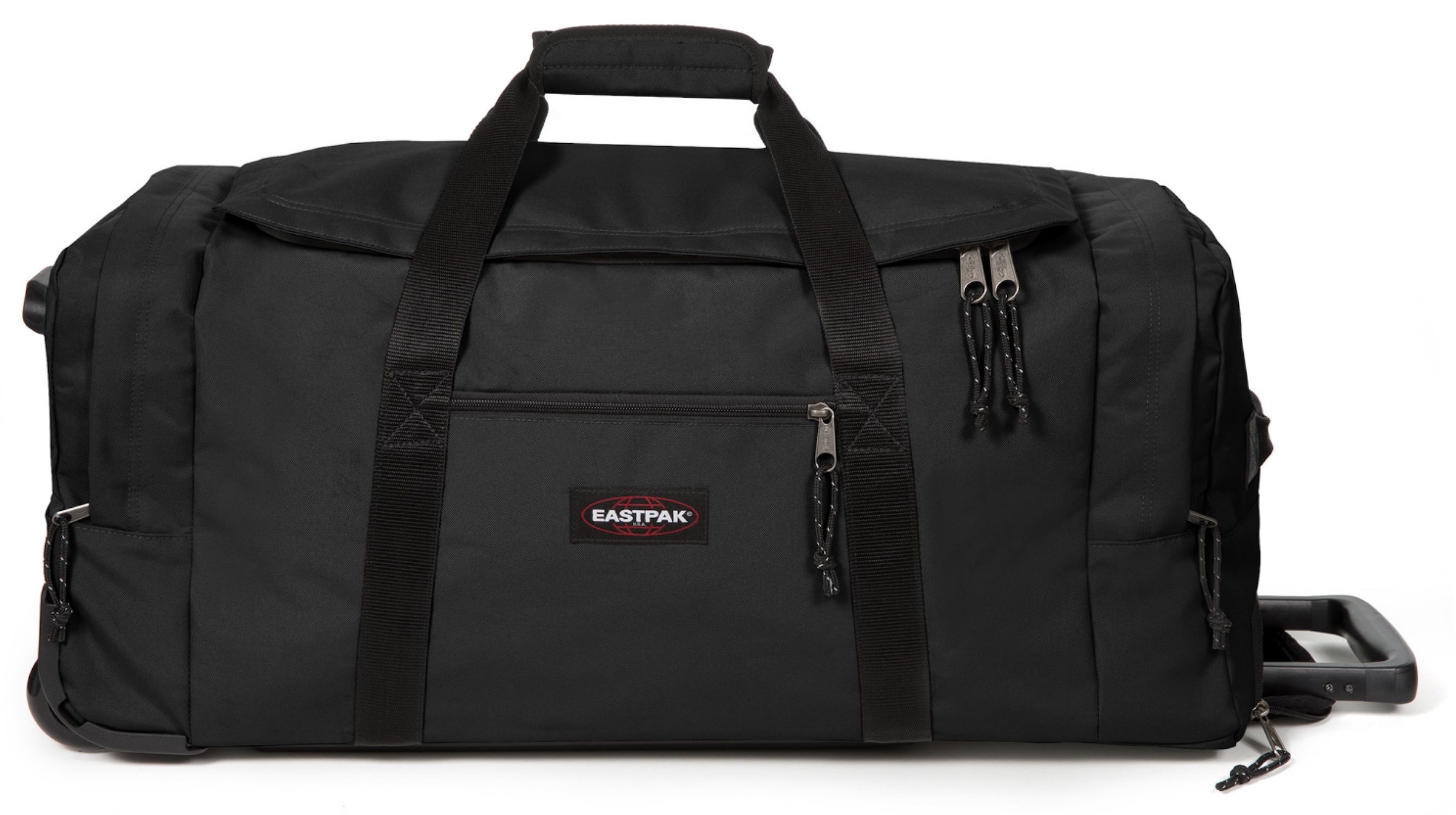 EASTPAK Weichgepäck-Trolley "Leatherface L +", schwarz, Polyester, unifarben, Basic, Koffer, mit ausreichend Platz