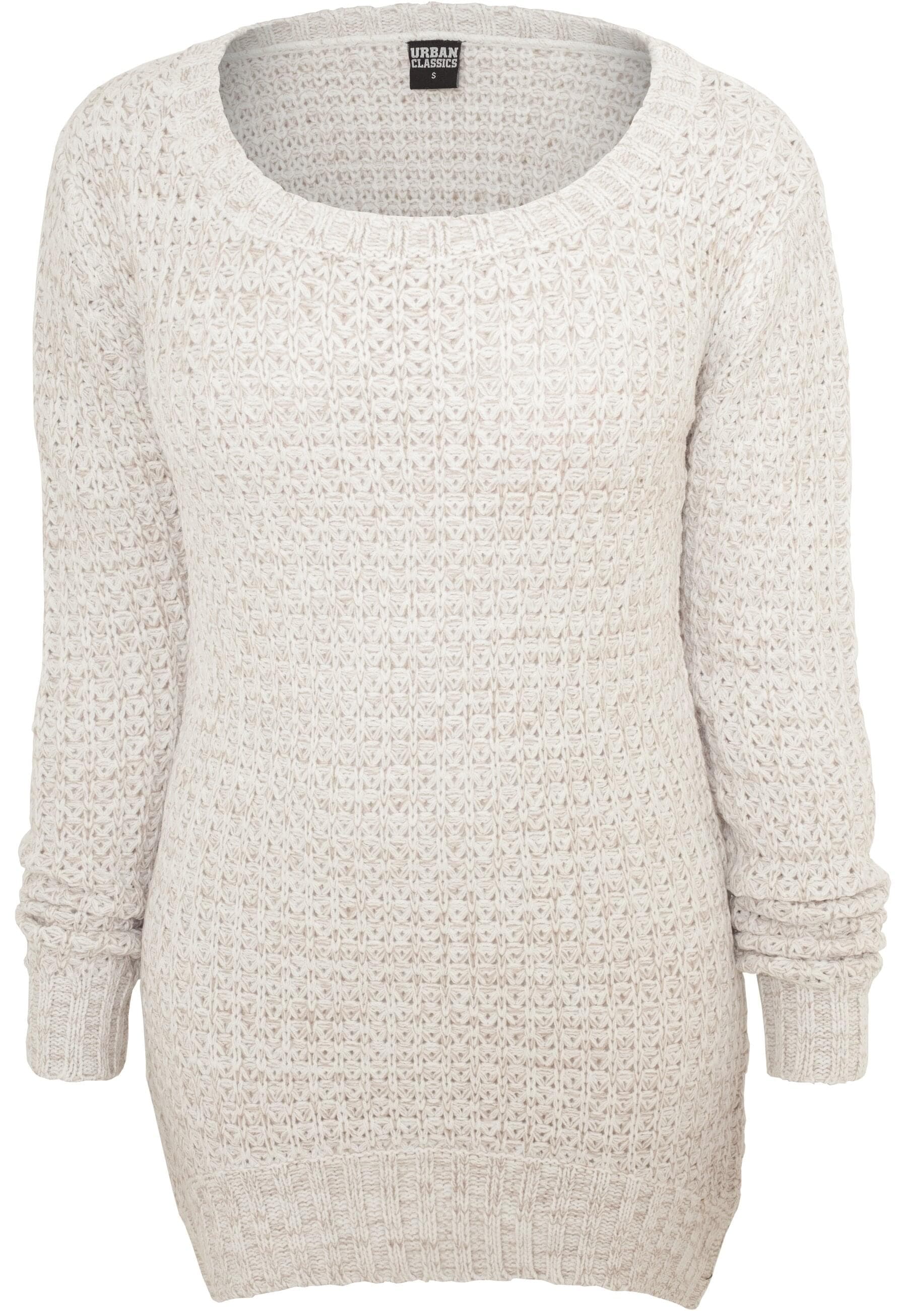 URBAN CLASSICS Rundhalspullover "Urban Classics Damen Ladies Long Wideneck Sweater"