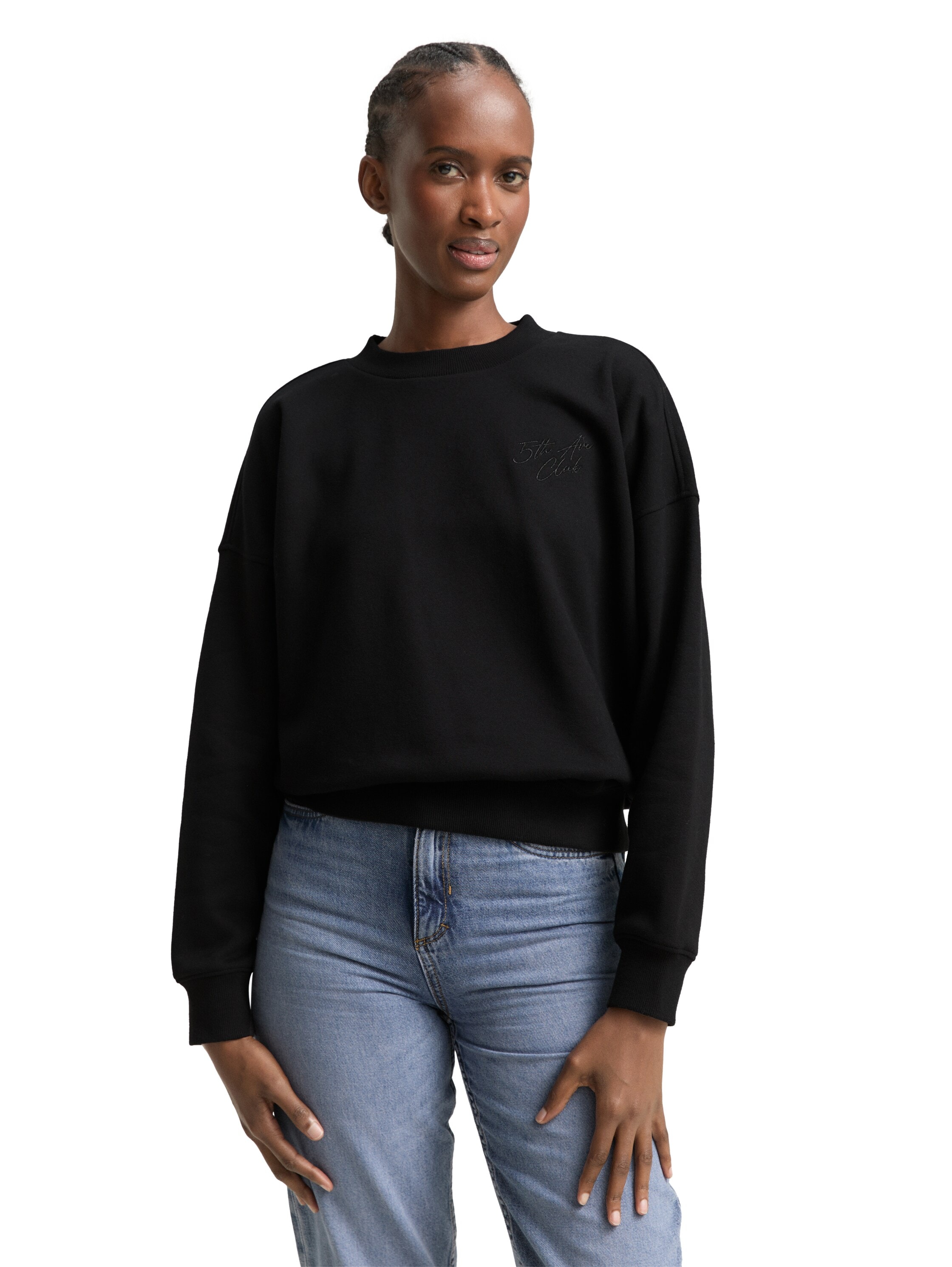 TOM TAILOR Denim Sweatshirt mit Rippbündchen günstig online kaufen