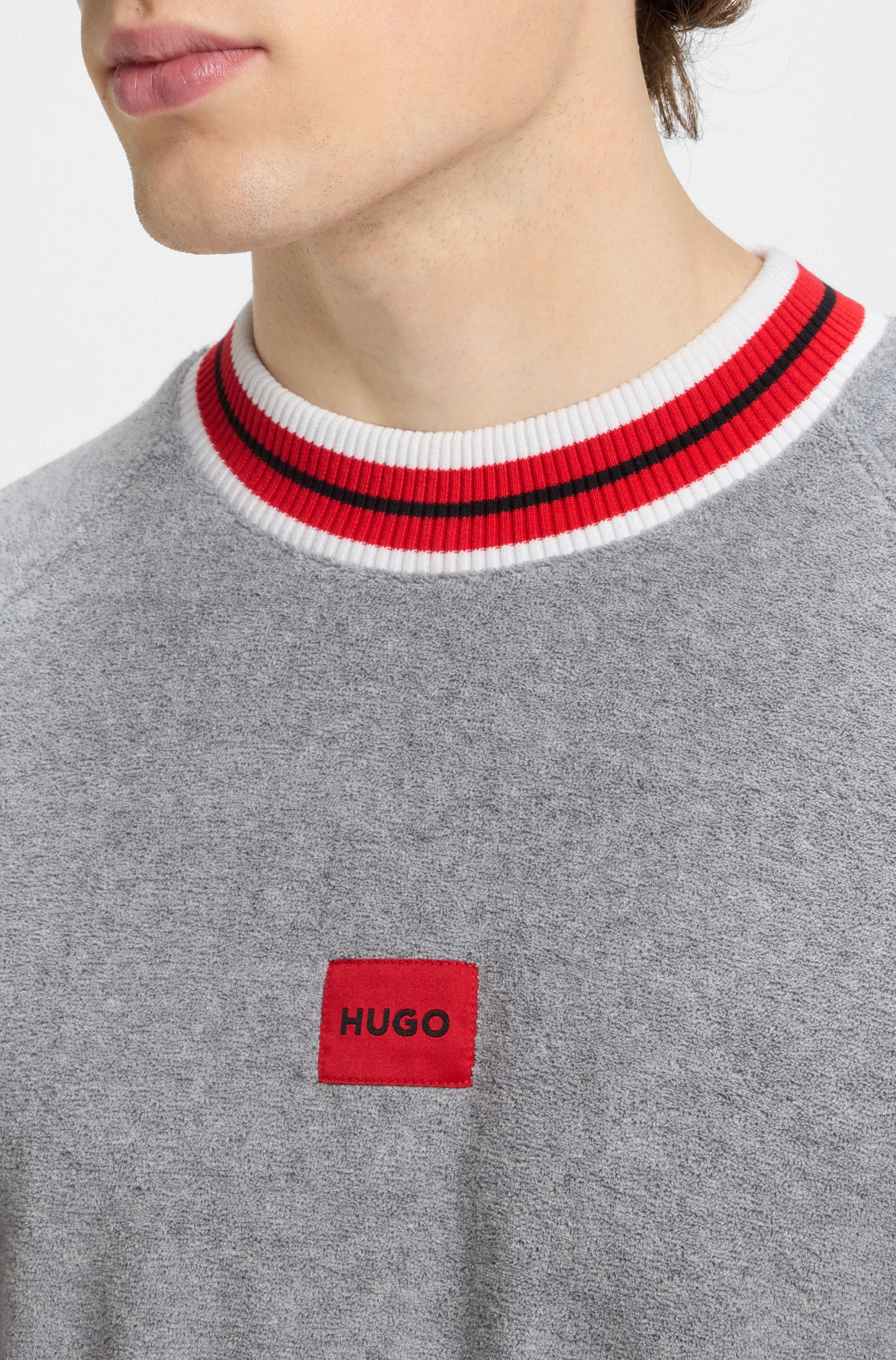 HUGO Underwear Sweatshirt "JAXON", kontrastfarbene Details, relaxed fit, ku günstig online kaufen