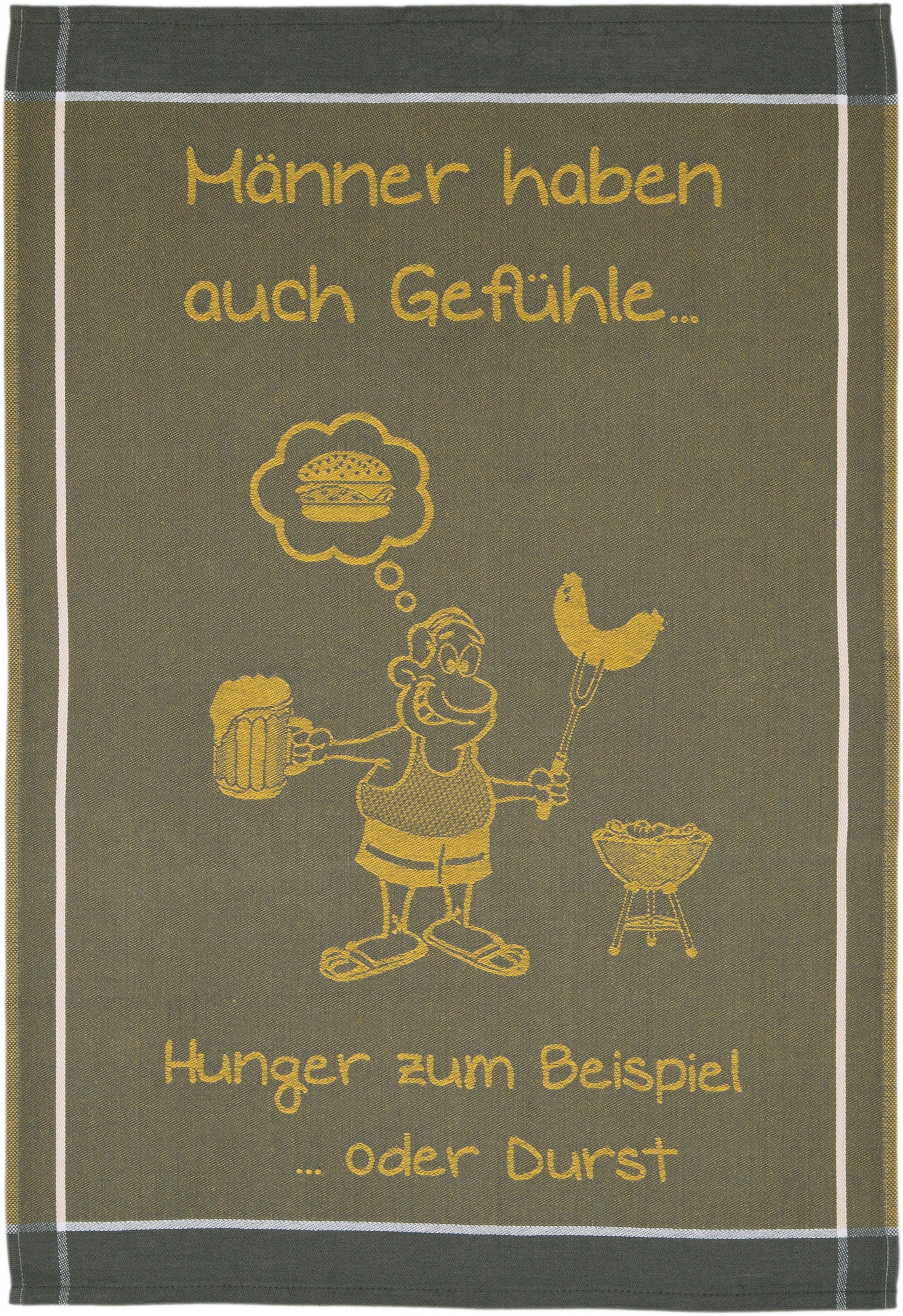 ROSS Geschirrtuch "Männer haben auch Gefühle… Hunger zum Beispiel oder Durs günstig online kaufen
