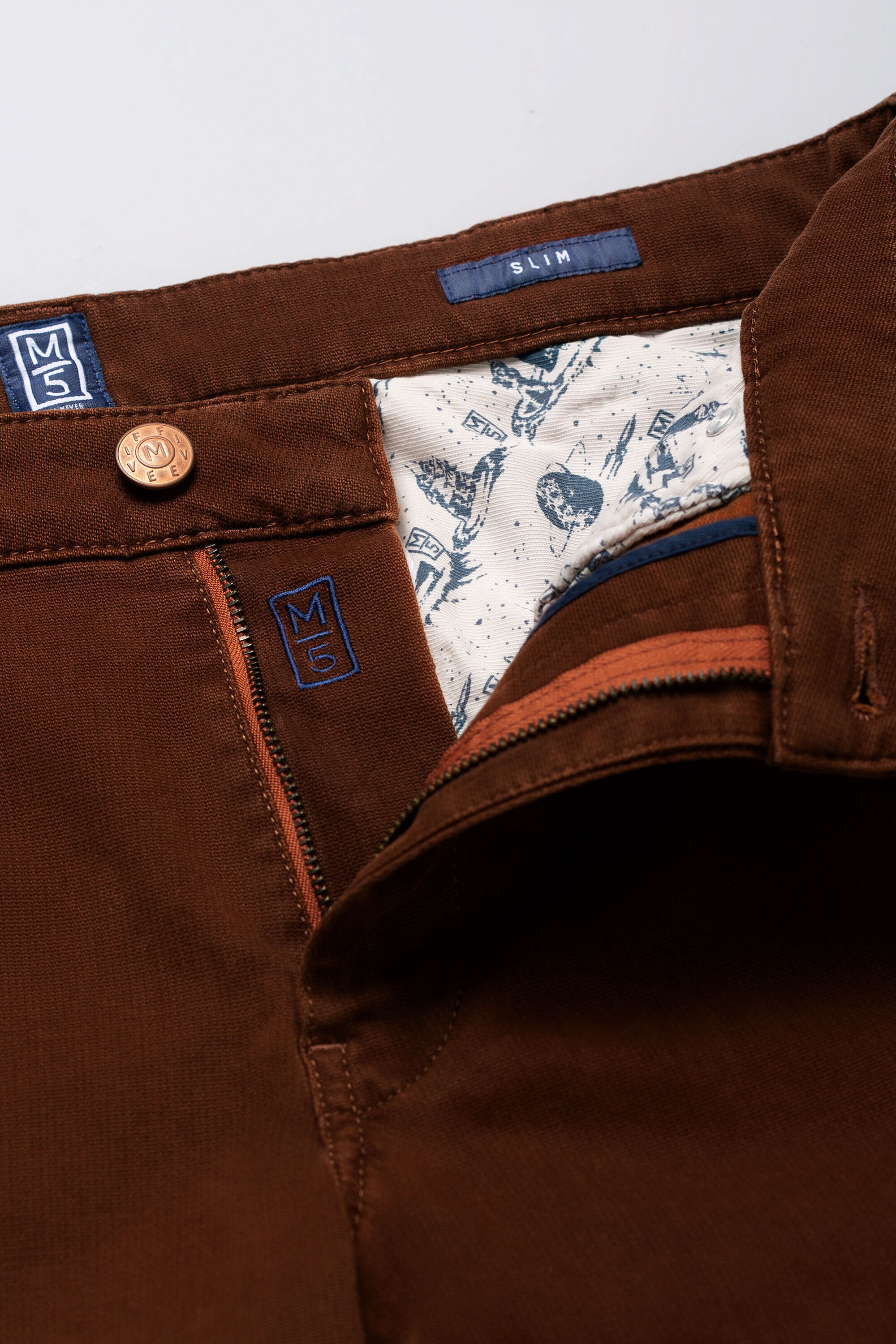 MEYER Chinos »Five-Pocket-Hose«, im unifarbenen Design