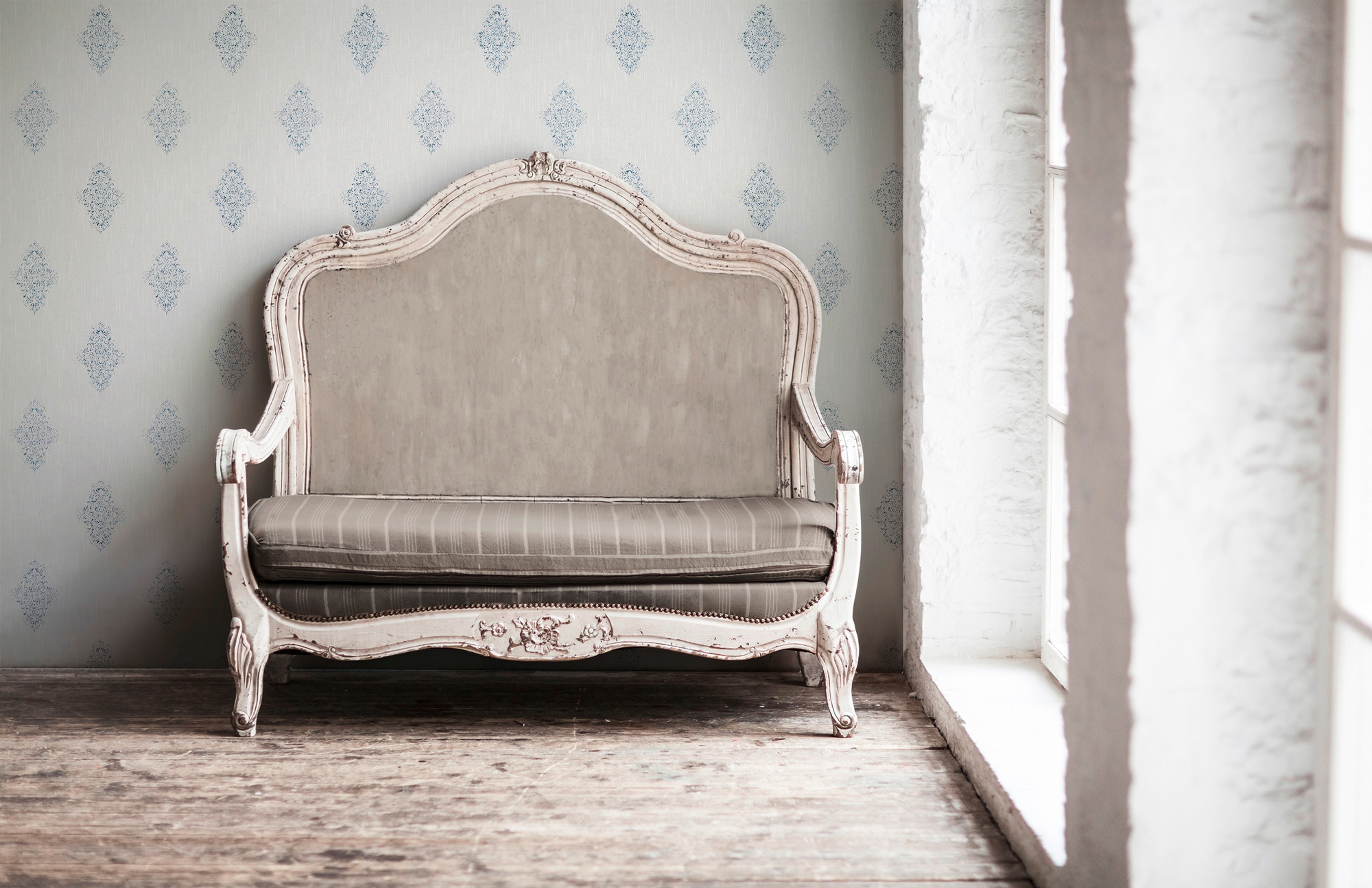 Architects Paper Textiltapete »Luxury wallpaper« Barock | gemustert | ornamental leicht strukturiert Textil Tapete Barock Metallic Effekt Tapeten Wohnzimmer Schlafzimmer