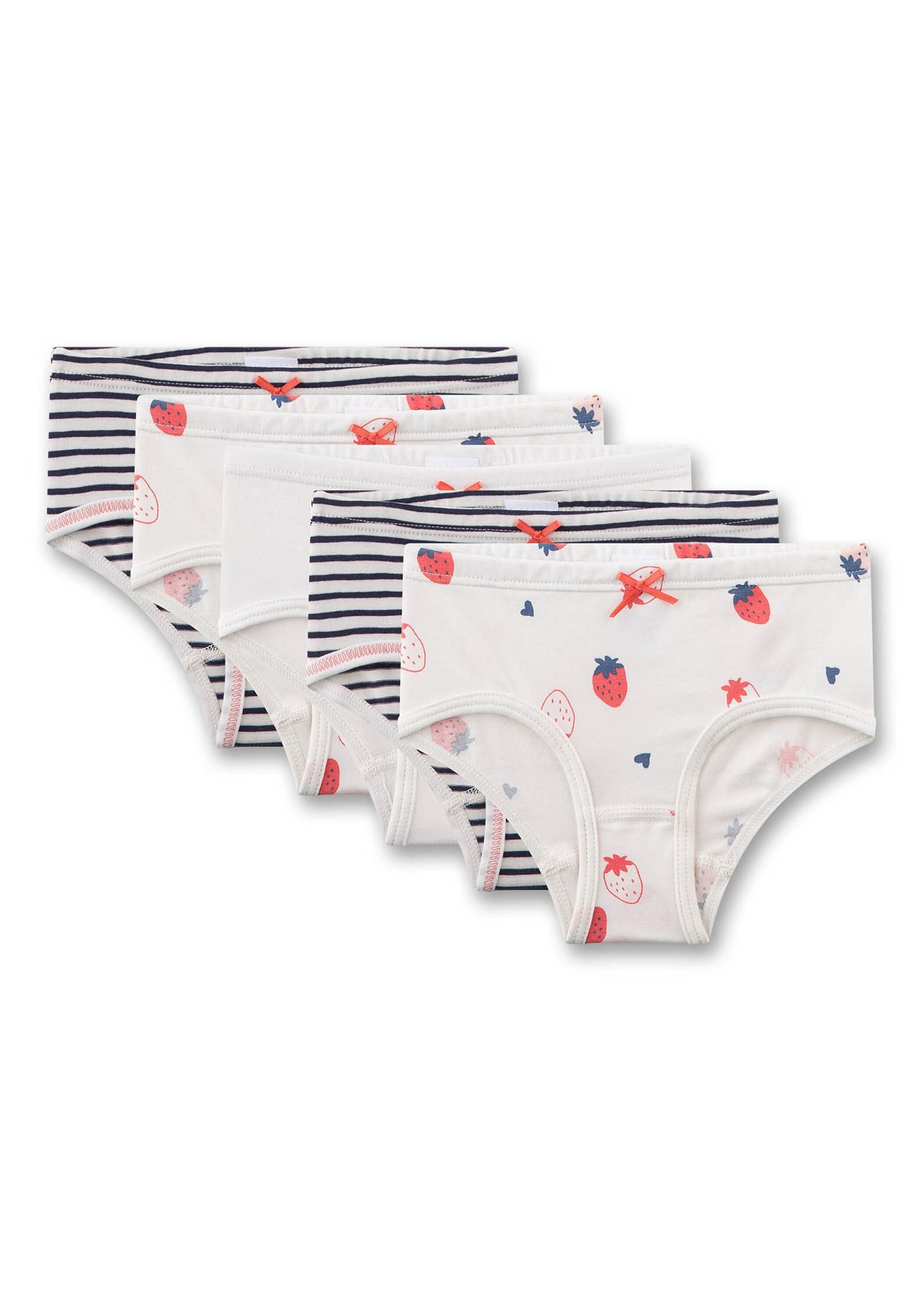 SANETTA Mädchen Panty "Slip Hipslip 5P 5er Pack", Gr. 104, bunt, Obermaterial: 95% Baumwolle CO. 5% Elasthan EL., Unterhosen