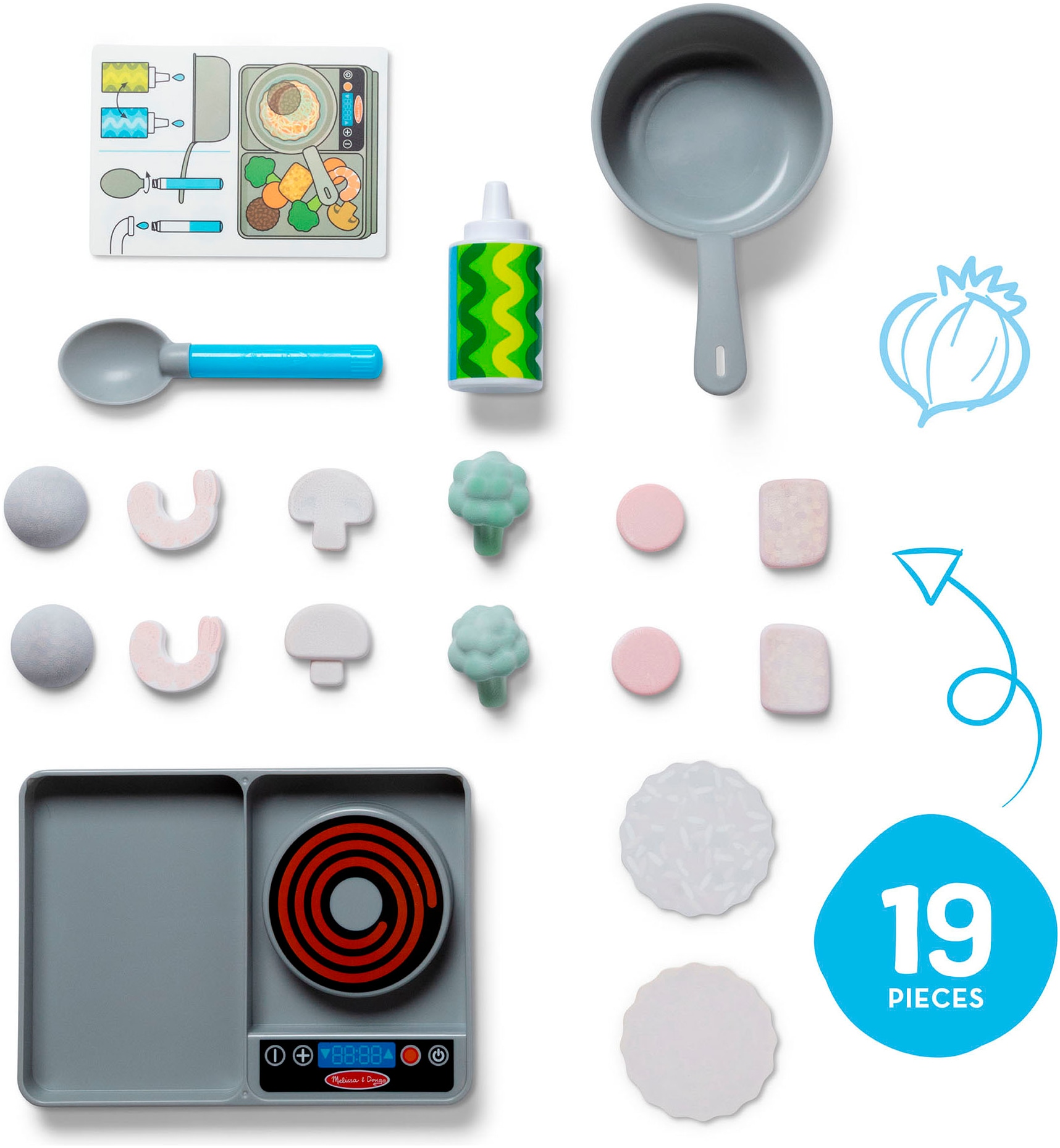 Spin Master Kinder-Küchenset »Melissa & Doug Water WOW«, mit Farbwechseleffekt