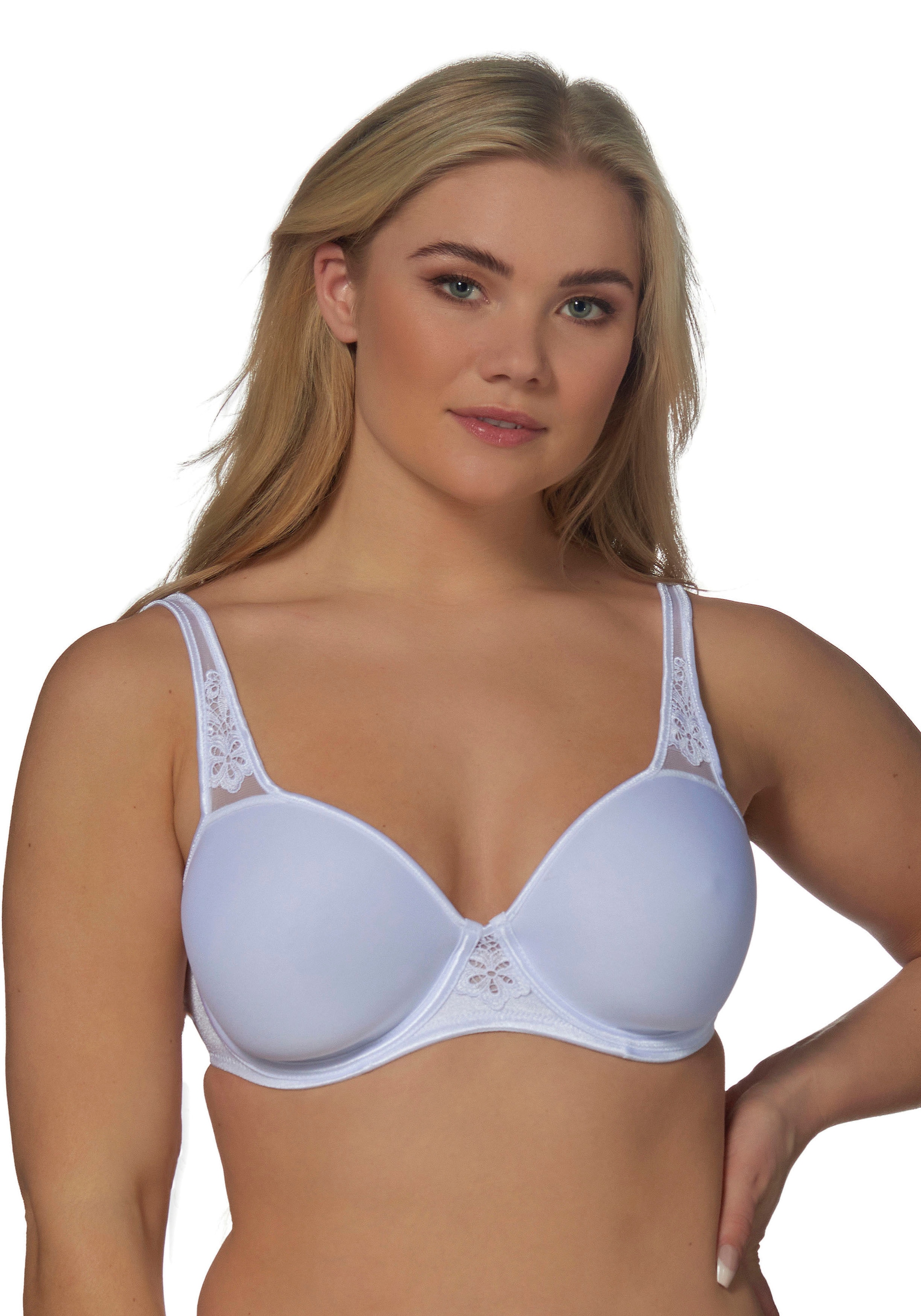 Elbrina Bügel-Bh "Spacer Bra" Vorgeformte Cups, Breite Träger, Mit Bügel, Mit Spitze, Feminin
