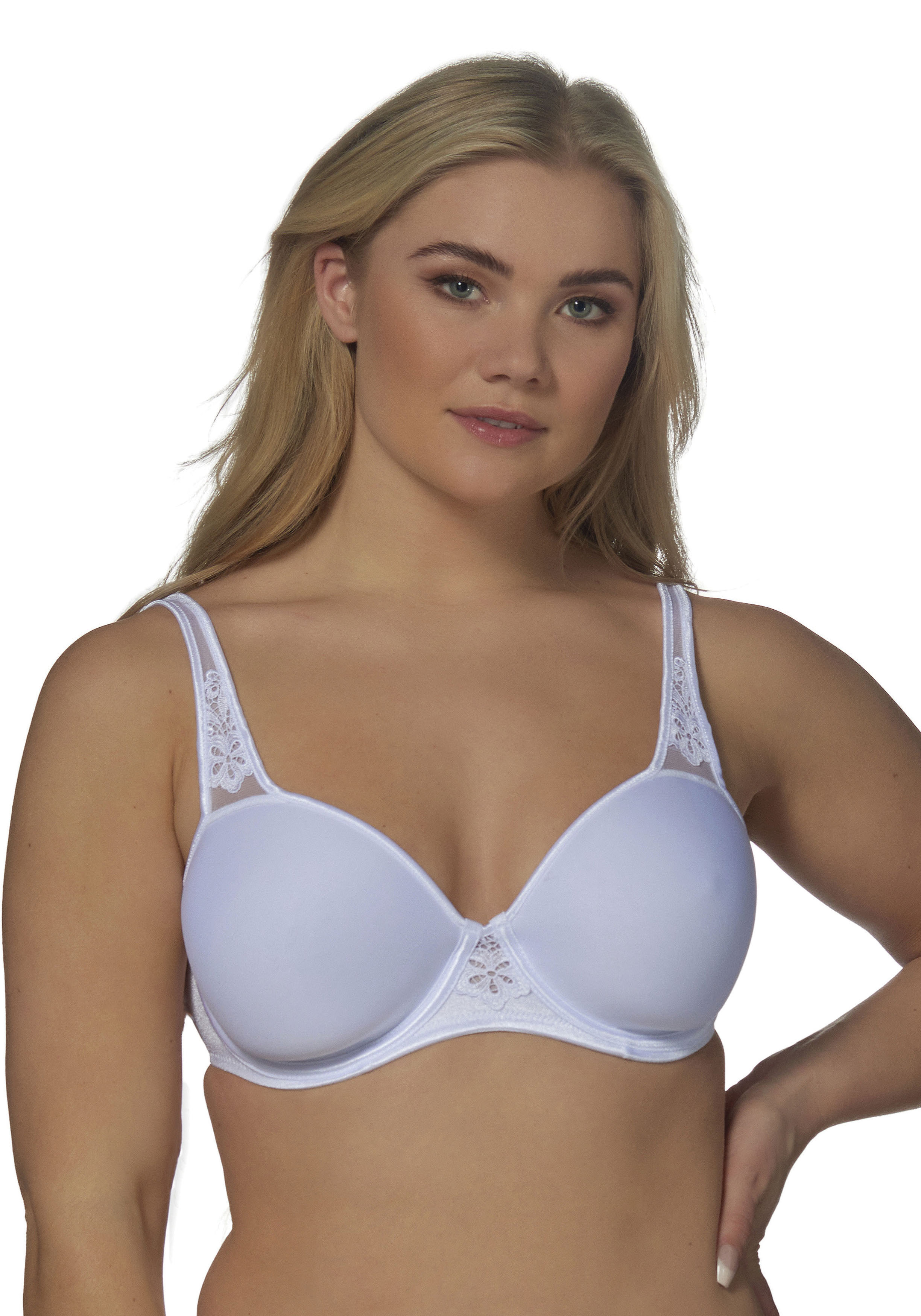 Elbrina "Spacer Bra" Vorgeformte Cups, Breite Träger, Mit Bügel, Mit Spitze, Feminin