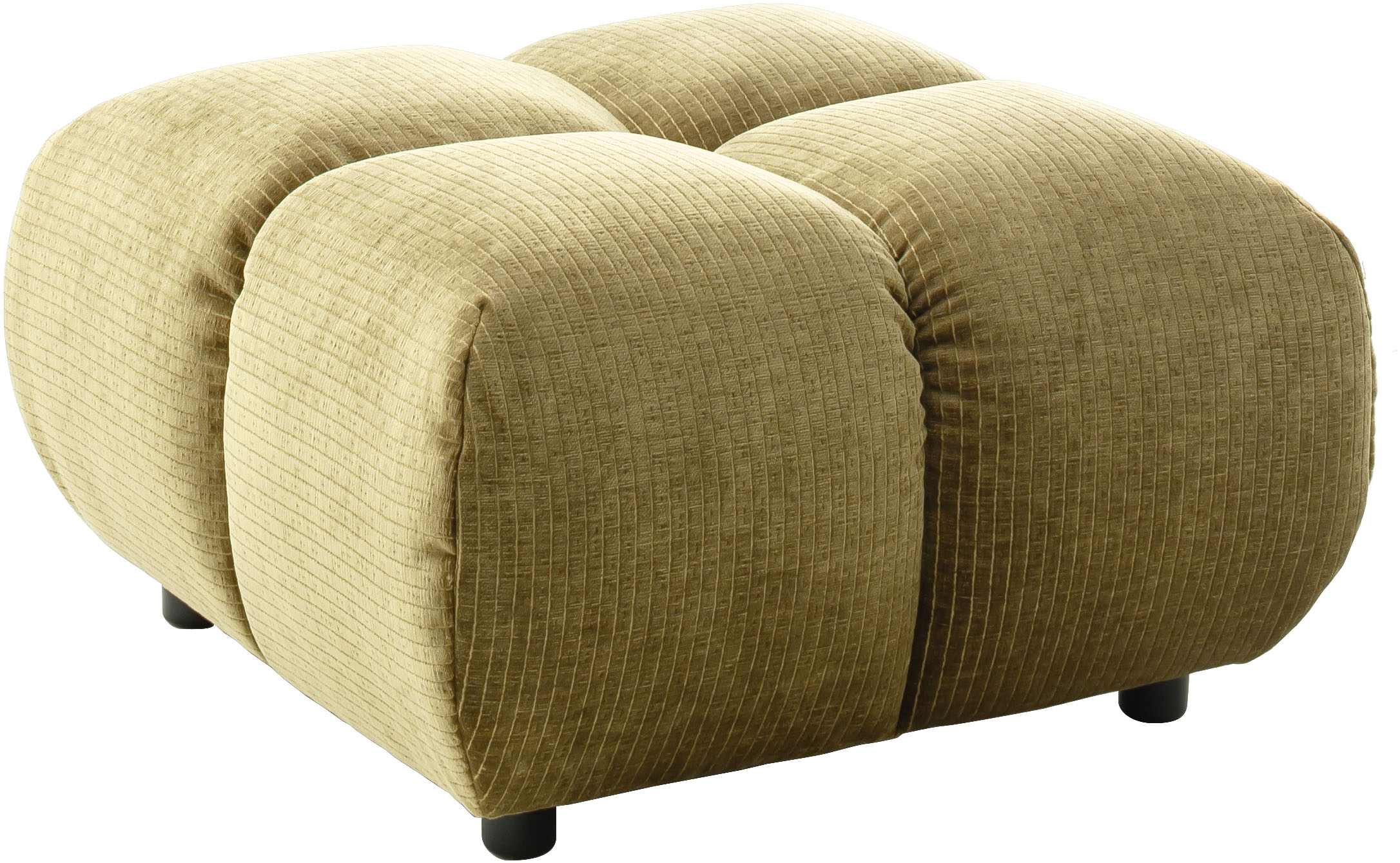 Home affaire Polsterhocker "Cozy Bubble, mit eleganter Steppung, weich gepolstert, 73x73 cm" 1 Stk. tlg. passend zum Sofa und dem drehbaren Sessel der Graceland-Serie