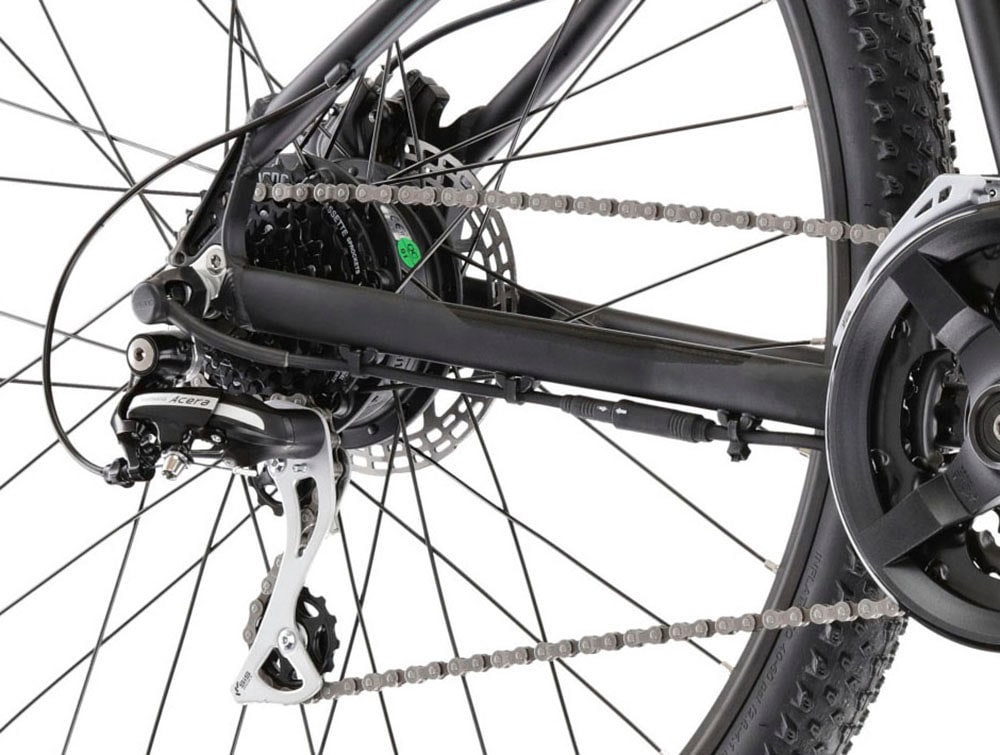 Kross E-Bike »E-MTB Hexagon Boost 1.0 522 29 Zoll schwarz«, 24 Gang, Shimano, ACERA M3020, Heckmotor 250 W