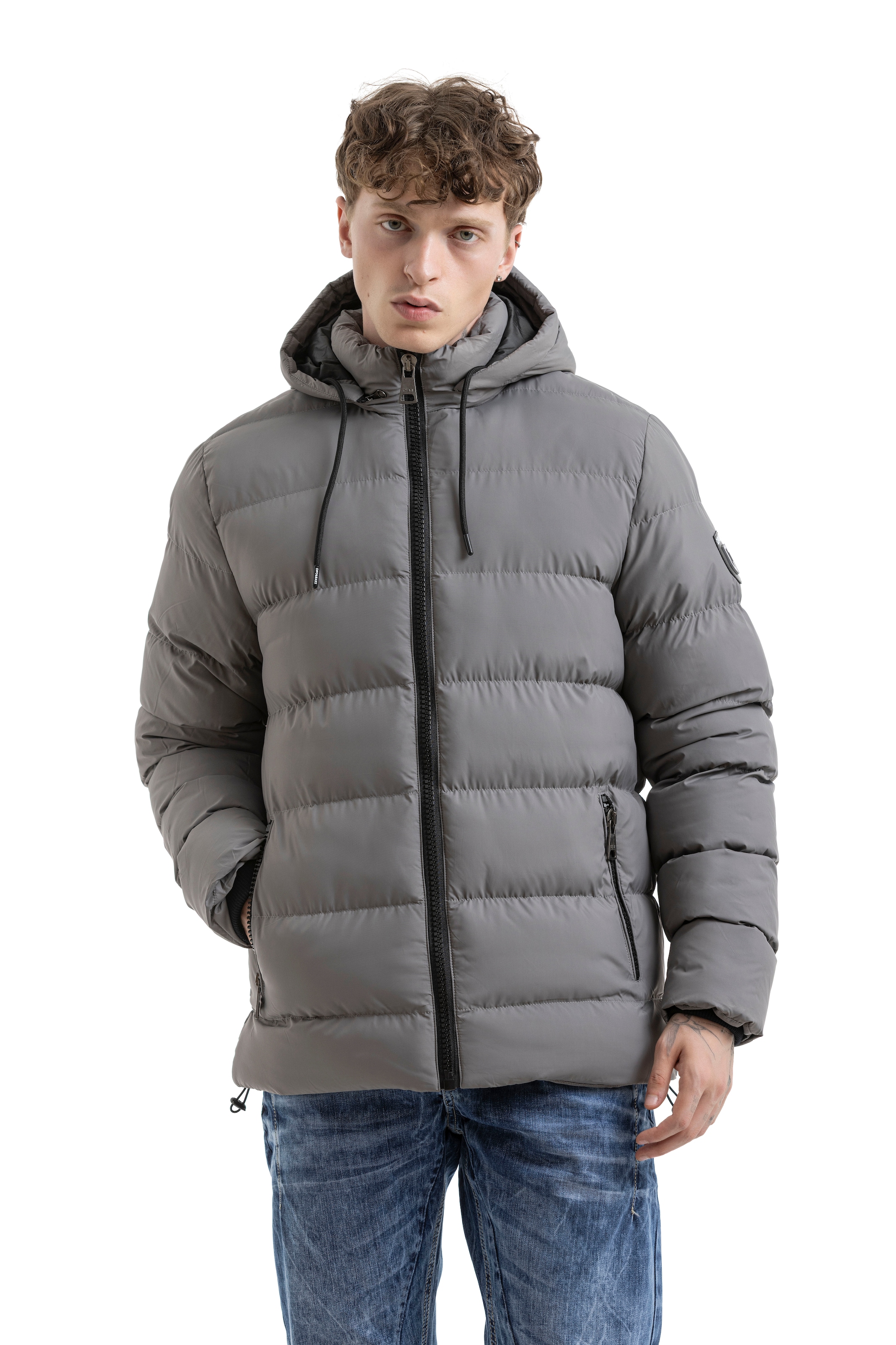 Cipo & Baxx Steppjacke mit Kapuze