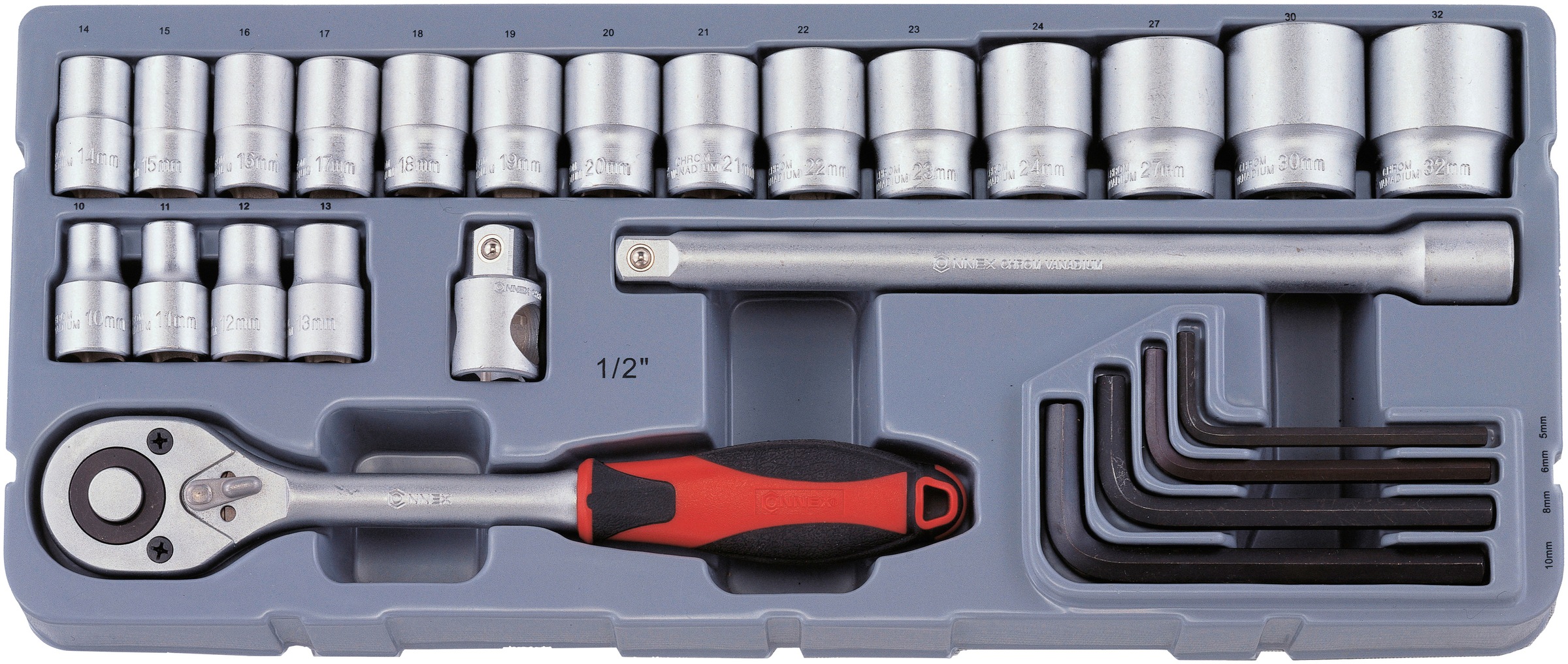 Connex Steckschlüssel »COX580225, 25-tlg.«, (Set)