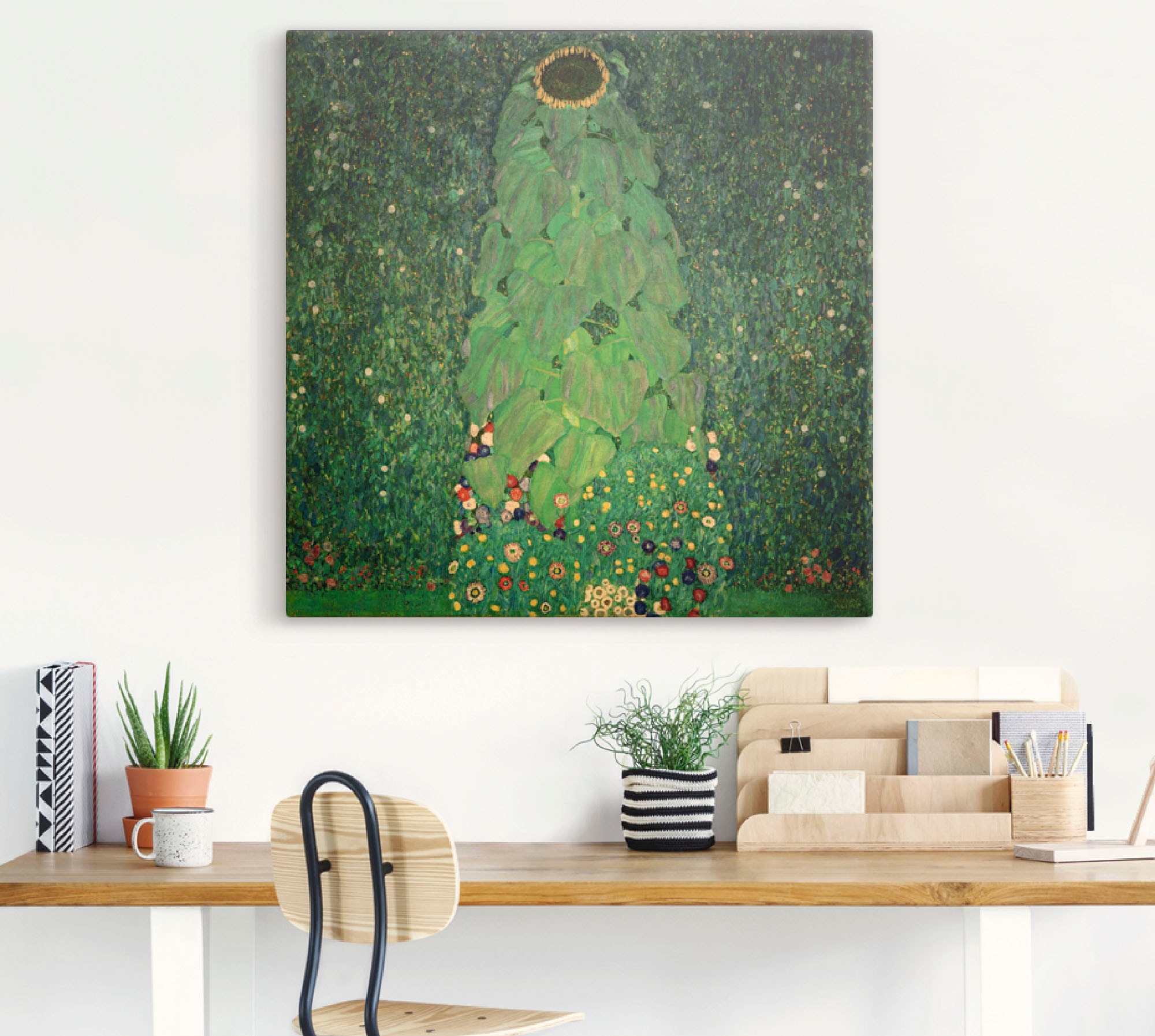 Artland Wandbild "Die Sonnenblume", Blumen, (1 St.), als Leinwandbild, Post günstig online kaufen