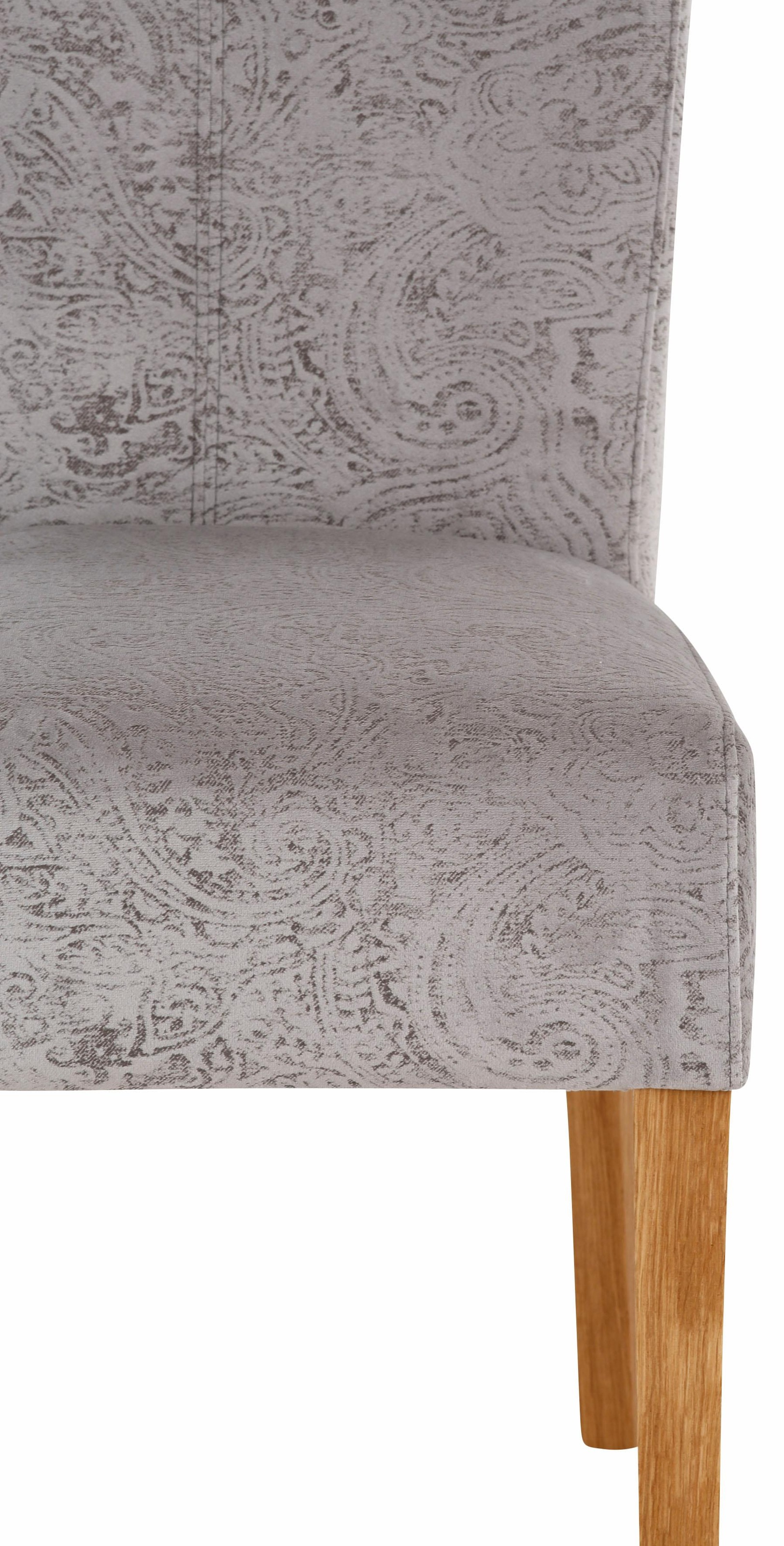 Home affaire Esszimmerstuhl »Queen Polsterstuhl BESTSELLER«, (Set), 6 St., Luxus-Microfaser, verschiedene Bezüge, Gestell Massivholz