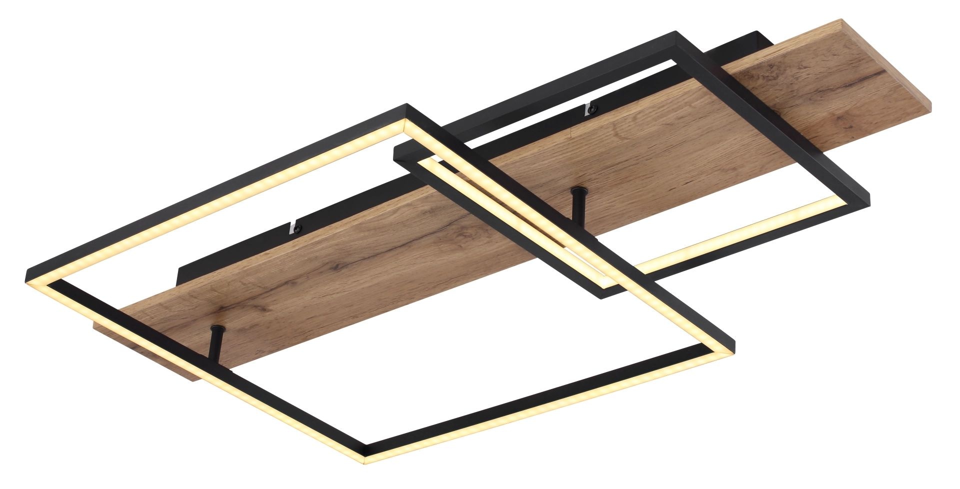 GLOBO LIGHTING LED Deckenleuchte »VANNI«, Leuchtmittel LED-Modul | LED fest integriert, Deckenlampe, unterschiedliche Quadrate, 3 Helligkeitsstufen