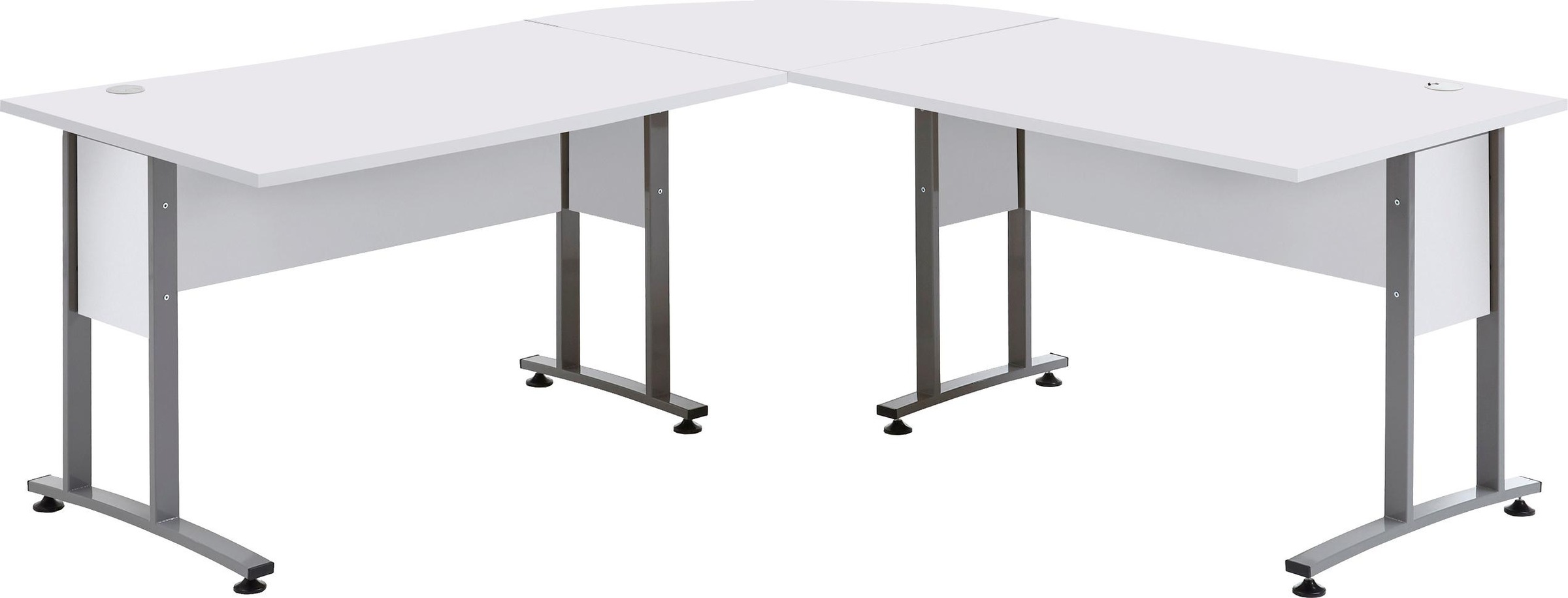 FMD Eckschreibtisch "Calvi", frei stellbar, XL-Arbeitsplatz, in 3 Größen - günstig online kaufen