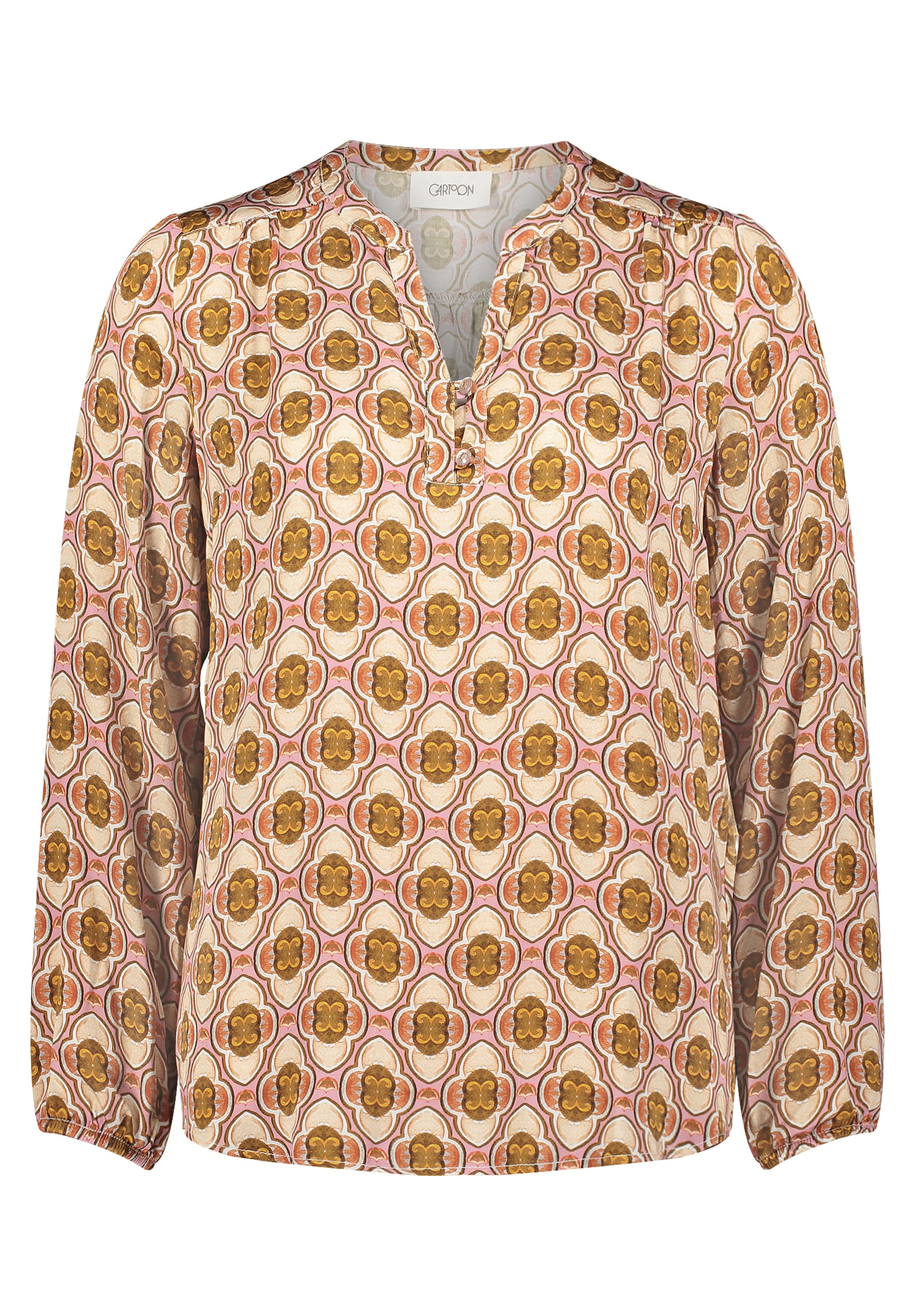 Cartoon Schlupfbluse »Damen mit Knöpfen«