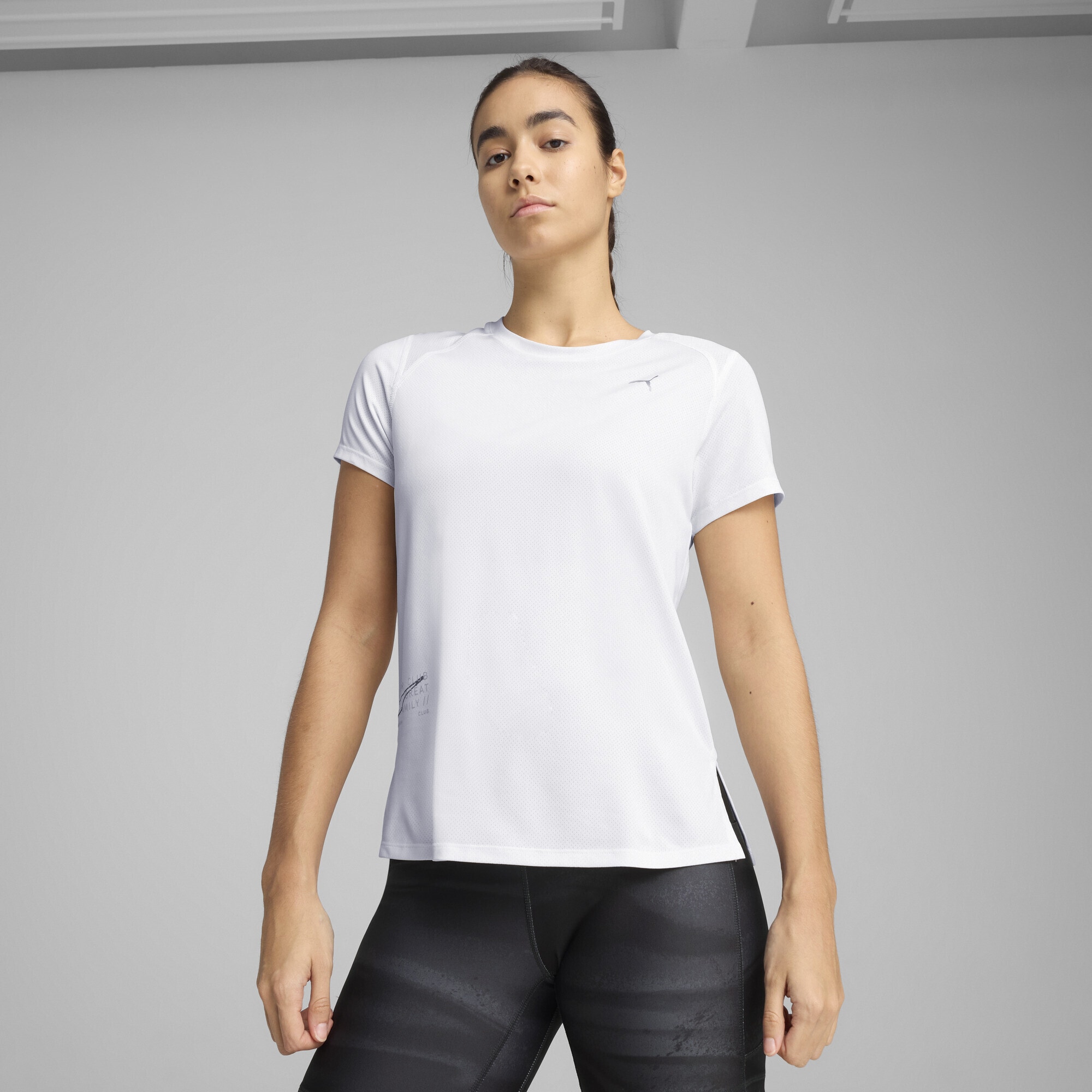 PUMA Laufshirt »RUN GRAPHIC Mesh T-Shirt Damen«