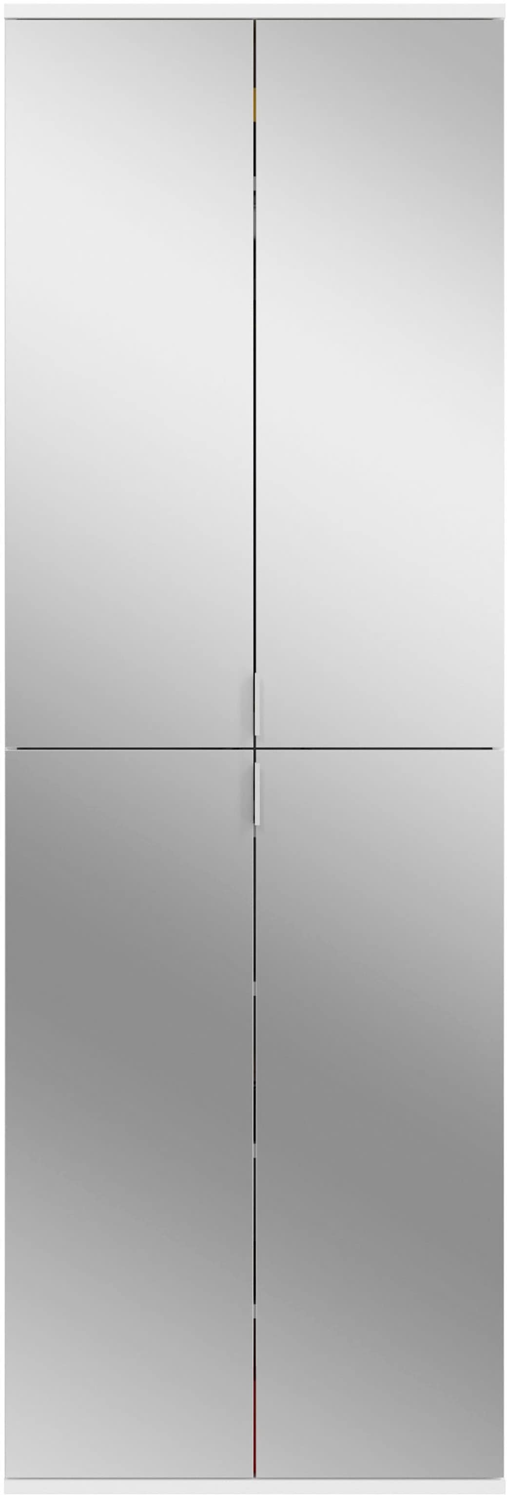 INOSIGN Garderoben-Set »Trondheim, Breite 183 cm, best. aus 3 Schränken, 12 Türen, 27 Fächer«, (Set, 3 St.), inkl. ausziehbarer Kleiderstange, Garderobenschrank, Kleiderschrank