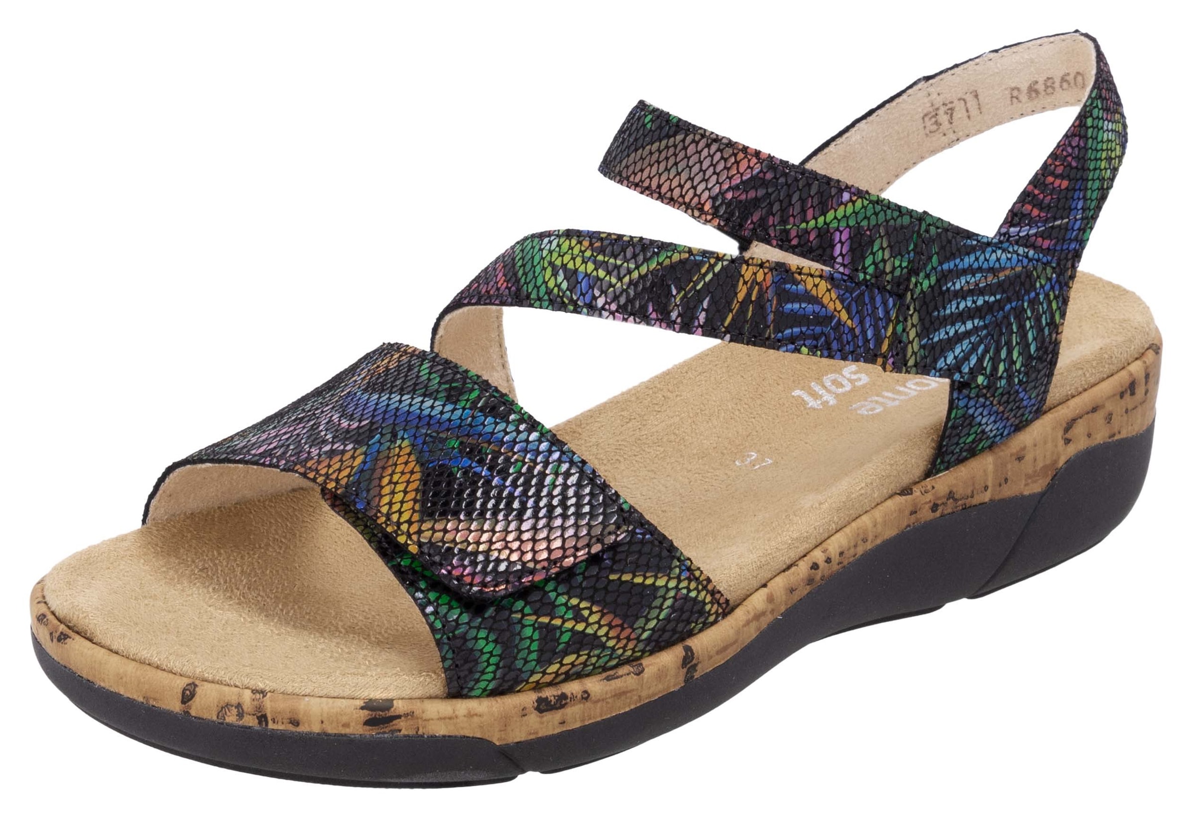 Remonte Keilsandalette, Sommerschuh, Klettschuh, Riemchensandale mit Softfu günstig online kaufen