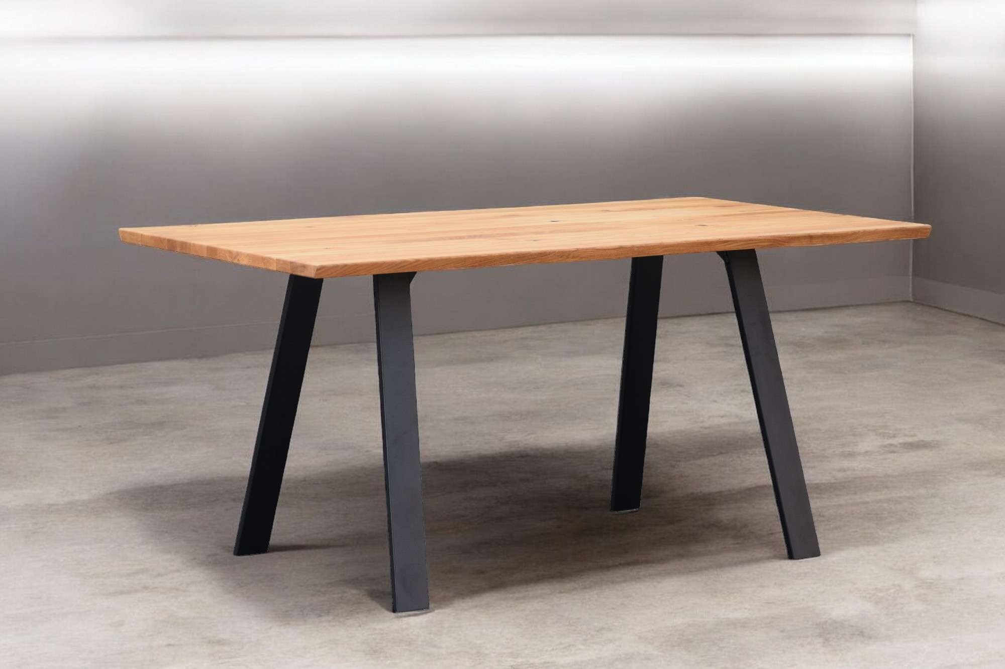 OTTO home Esstisch "Reidigen Küchentisch, A-Form Metallgestell, Wildeiche m günstig online kaufen