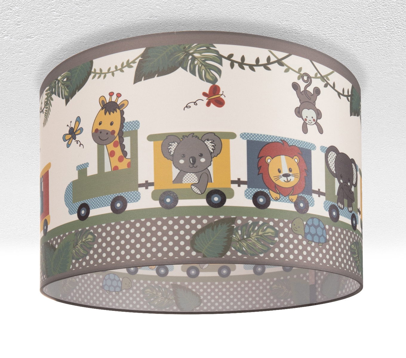 Paco Home Deckenleuchte »Diamond 635«, 1 flammig-flammig, Kinderlampe Deckenlampe LED Kinderzimmer Lampe Zug Tieren, E27