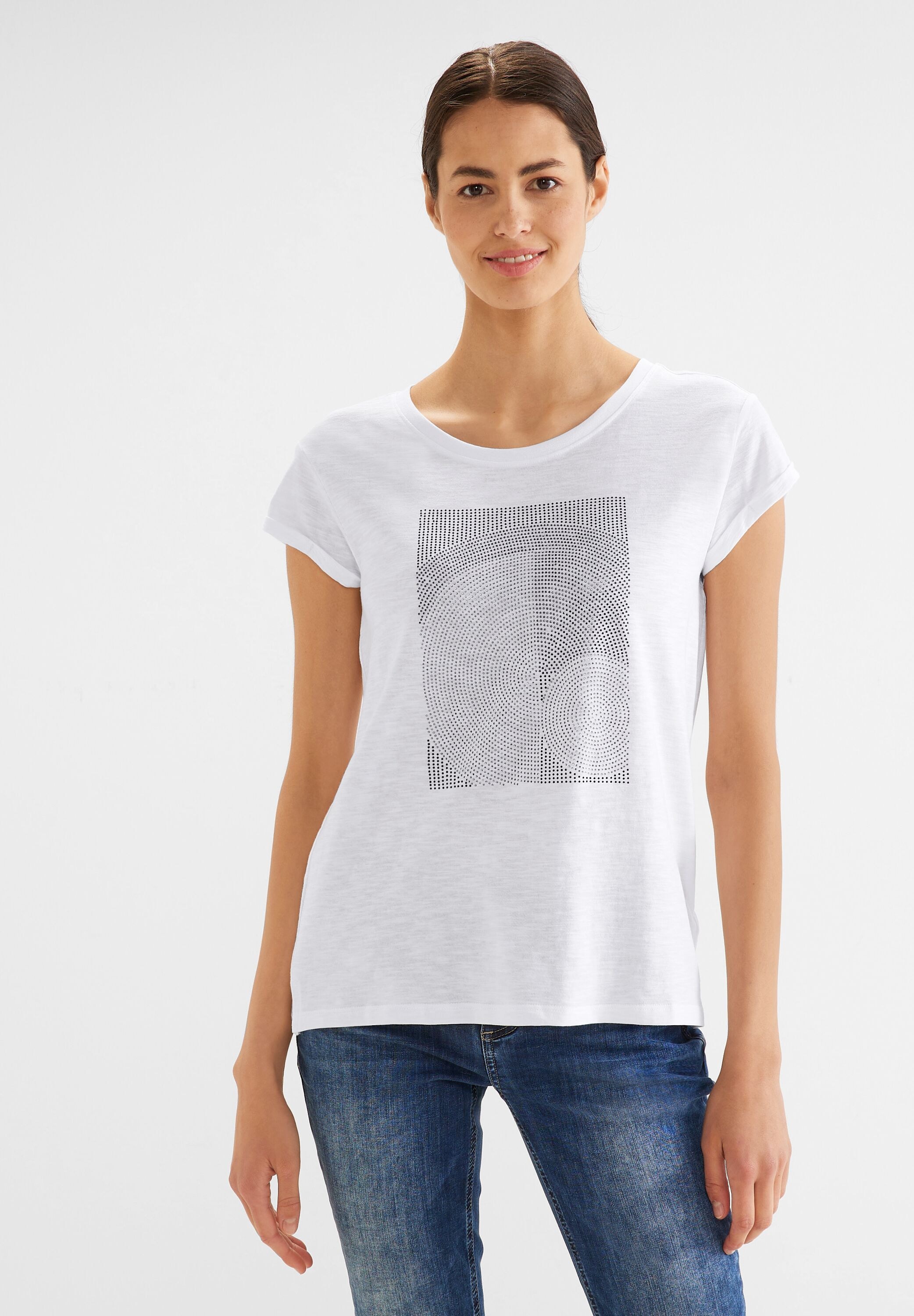 STREET ONE T-Shirt in Unifarbe