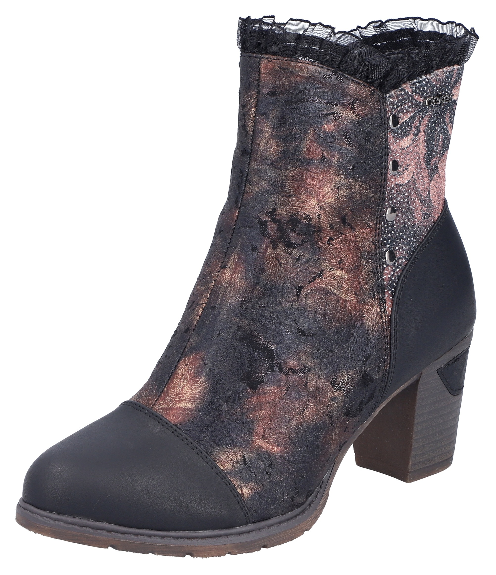 Rieker Stiefelette, Trachtenstiefelette, Festtagsstiefelette, Blockabsatz, günstig online kaufen
