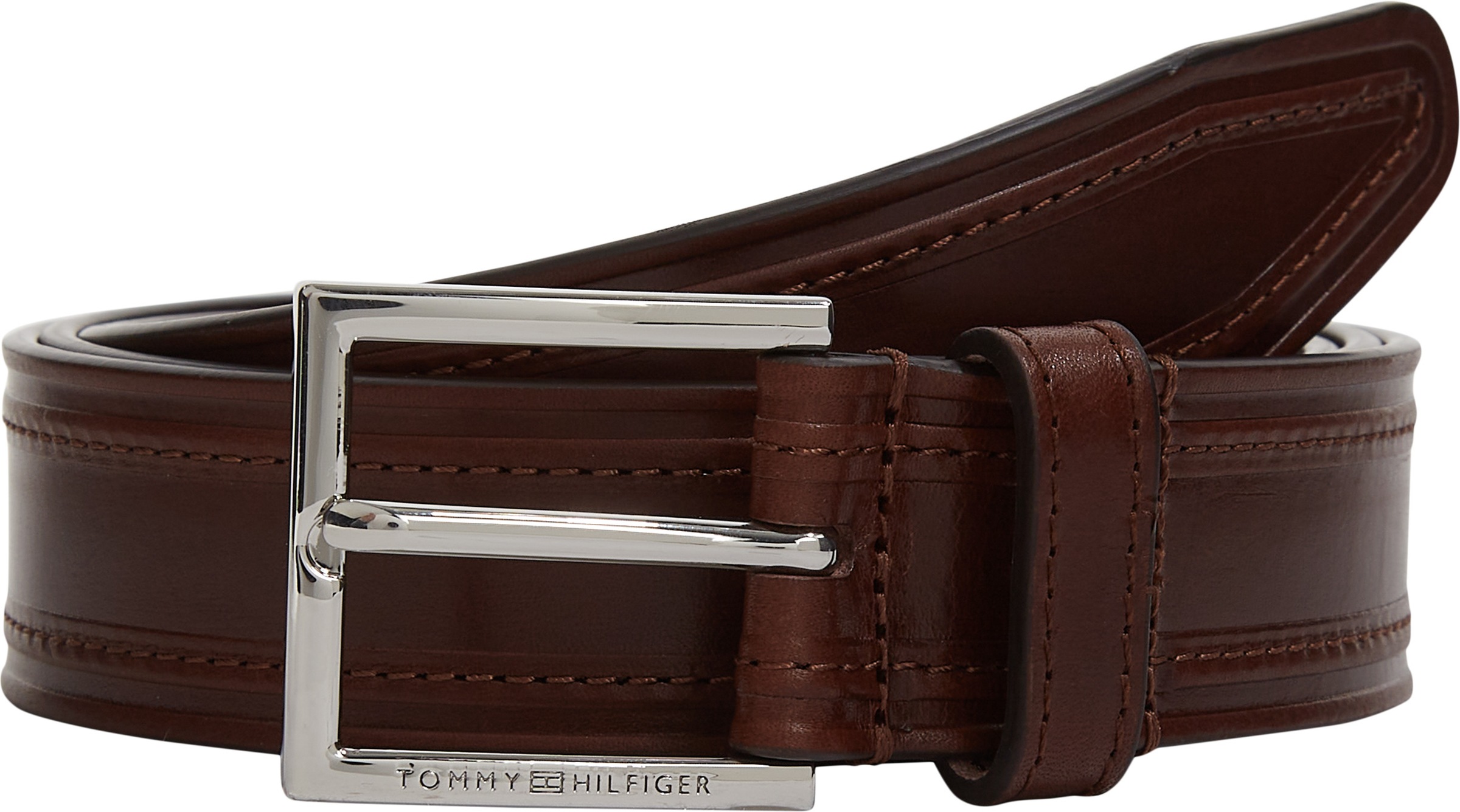 Tommy Hilfiger Ledergürtel "HUDSON EMBOSS LEATHER 3.0", Größenverstellbar günstig online kaufen