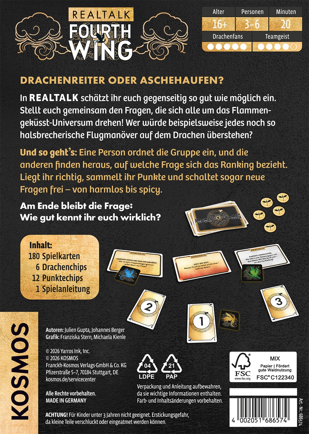 Kosmos Spiel »Fourth Wing REALTALK« Made in Germany