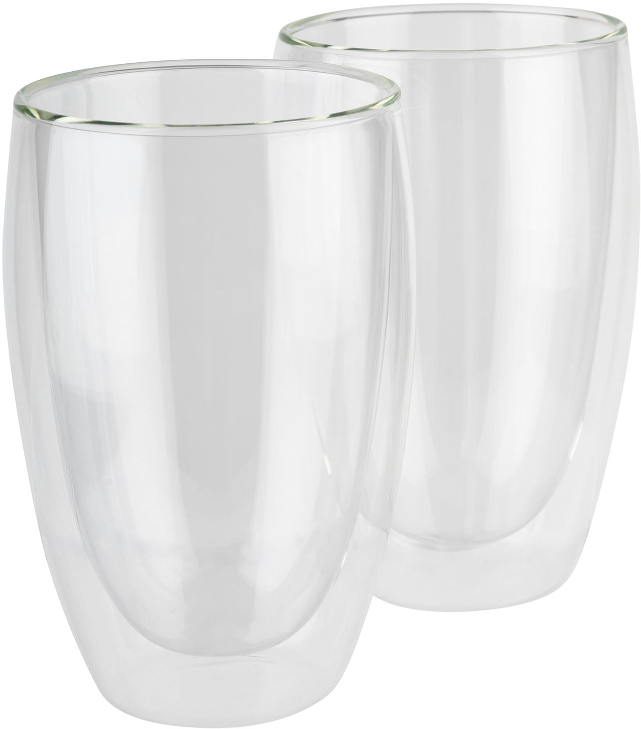 Latte-Macchiato-Glas »TWINZ«, (Set, 2 tlg.), Ø 8,5 cm, H: 14 cm, 380 ml, 2-teilig