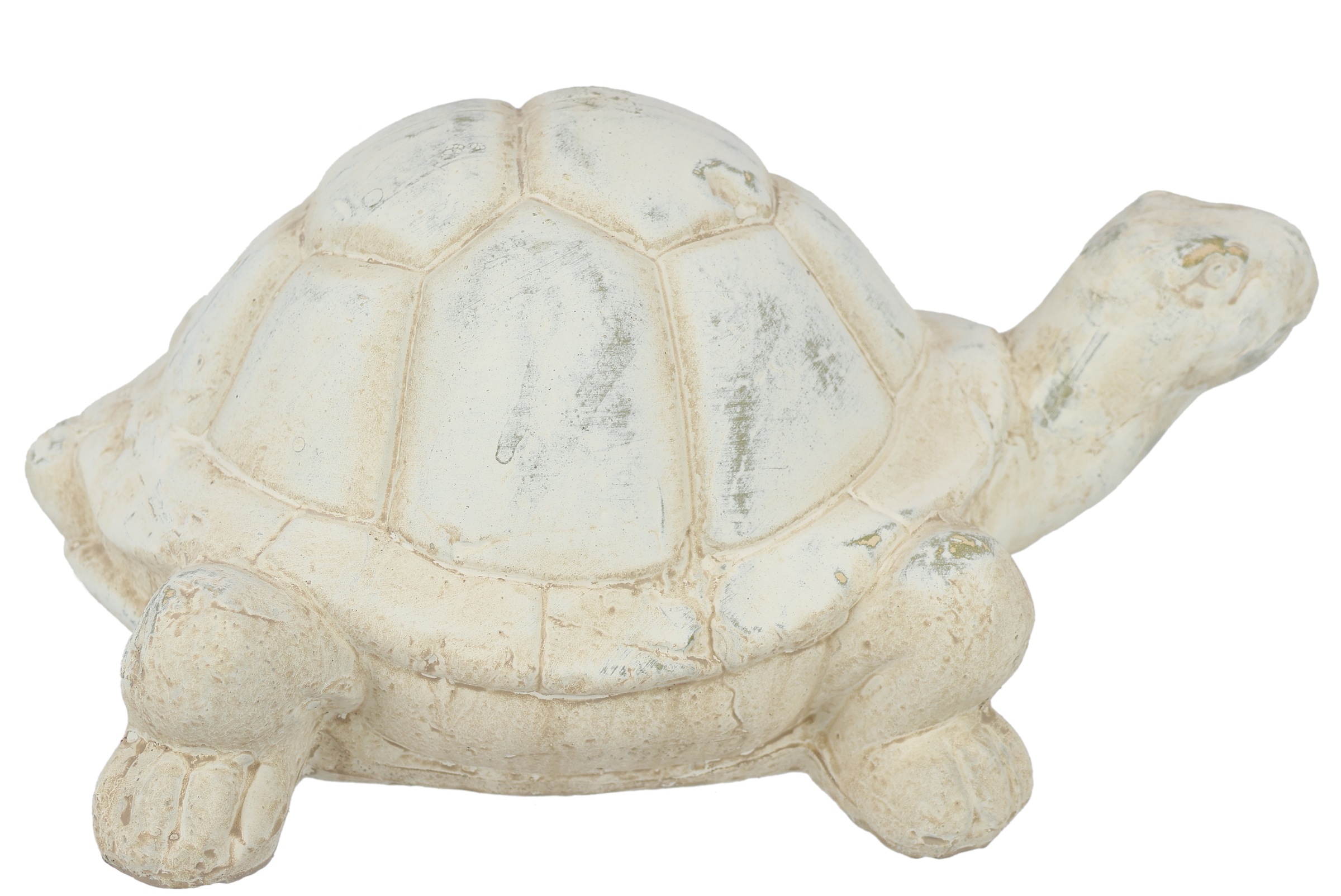 Dekofigur I.GE.A. "Schildkröte aus Keramik", beige (creme), B:17cm H:12cm, Keramik, Dekofiguren, Deko Garten Figur Antik-Look Panzertier Gartendeko Tierfigur Statue 3