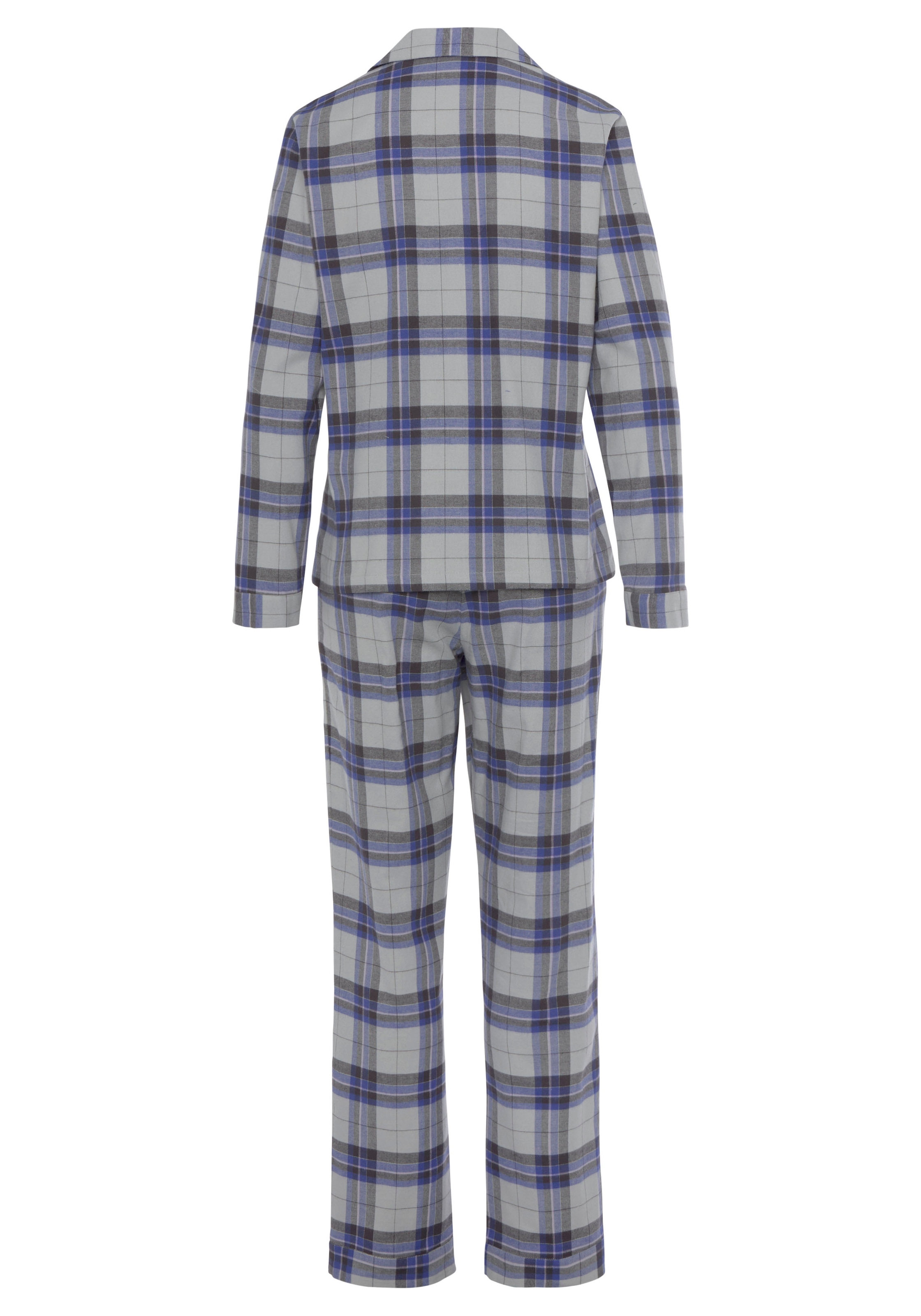 Vivance Dreams Pyjama, (2 tlg.), aus kuschelig weichem Flanell