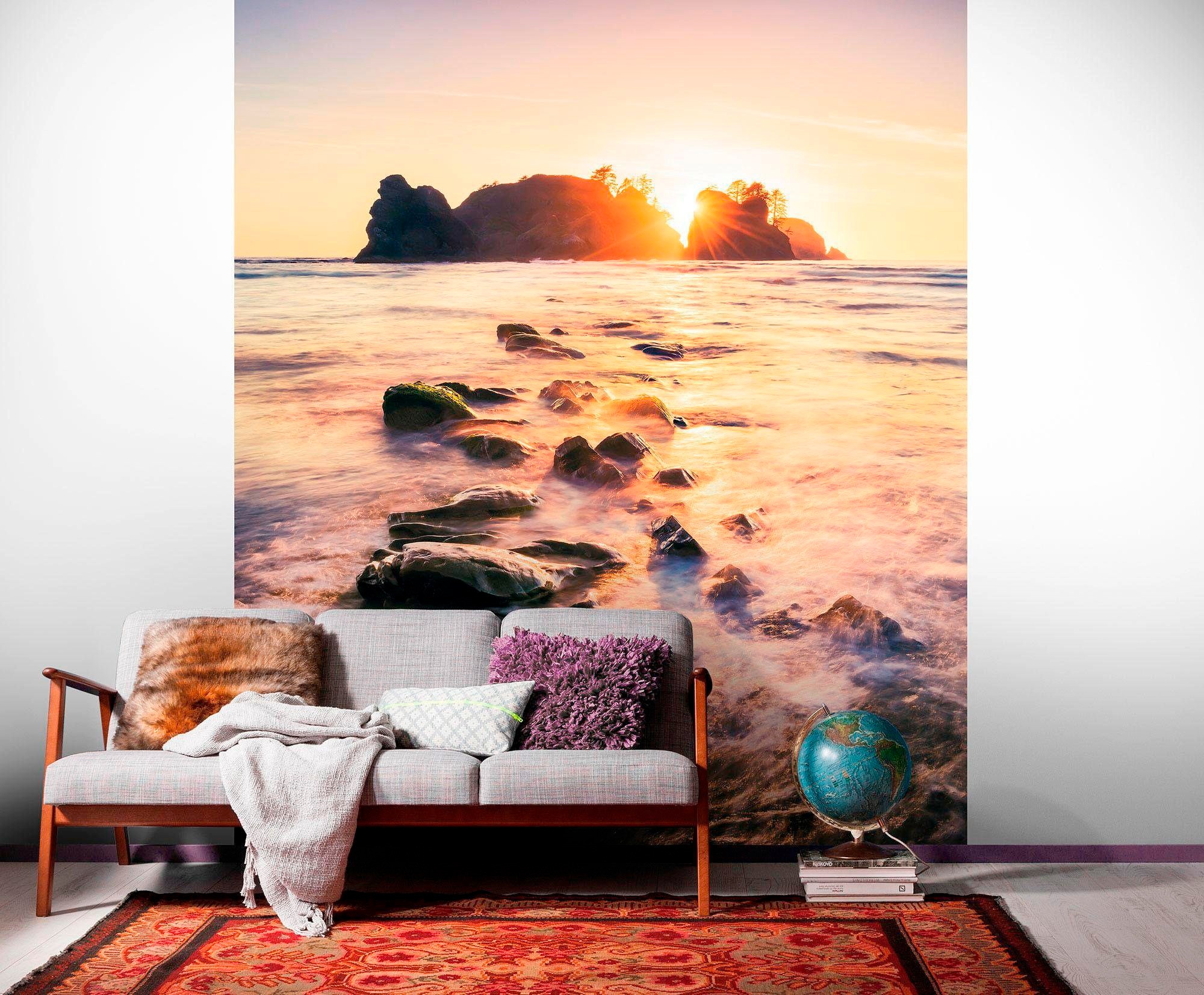Komar Vliestapete »Digitaldruck Vlies - Island Dreaming - Größe 200 x 250 cm«, bedruckt, Wohnzimmer, Schlafzimmer