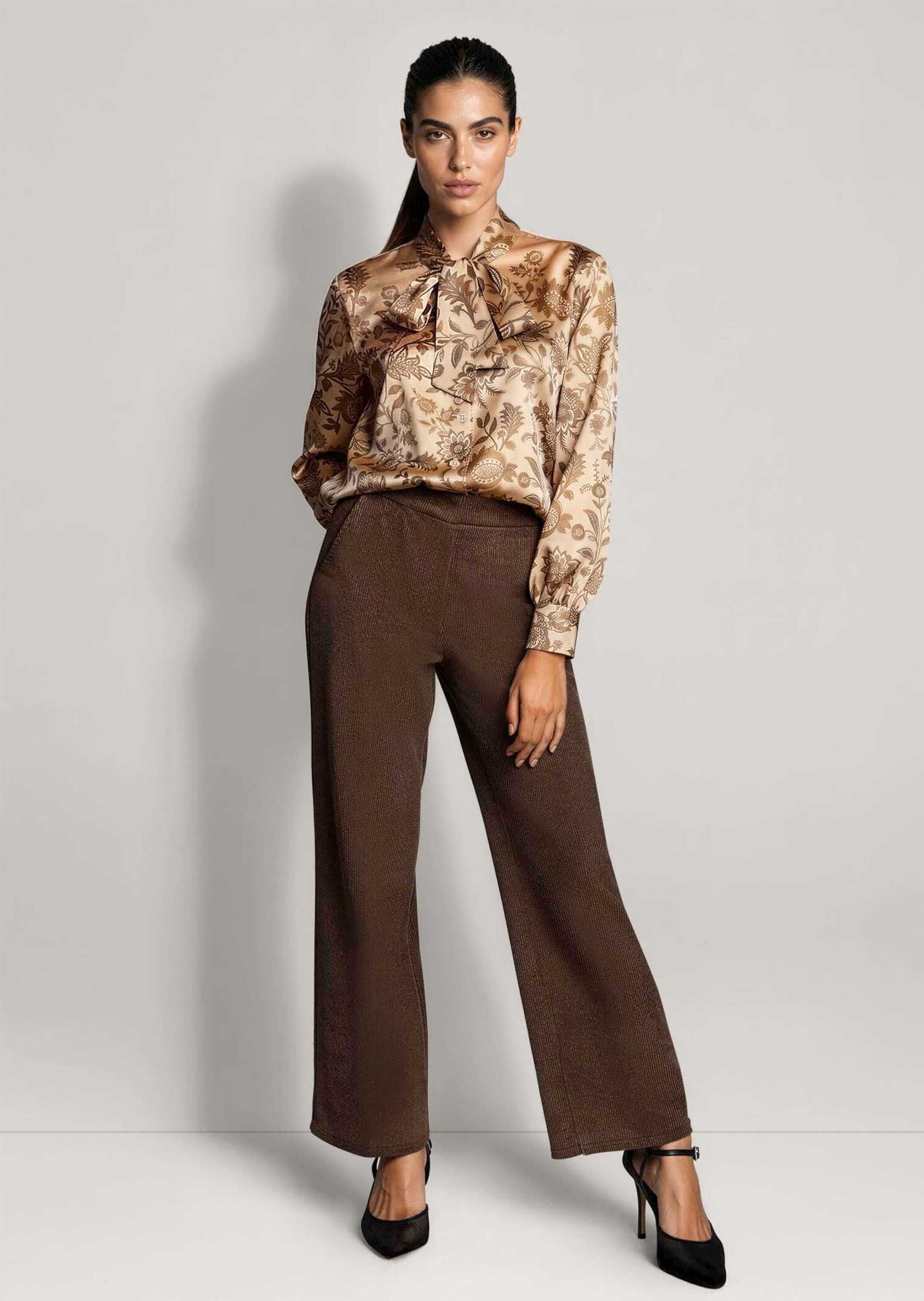 MADELEINE Langarmbluse »Bluse Schluppenbluse mit Blütenprint«