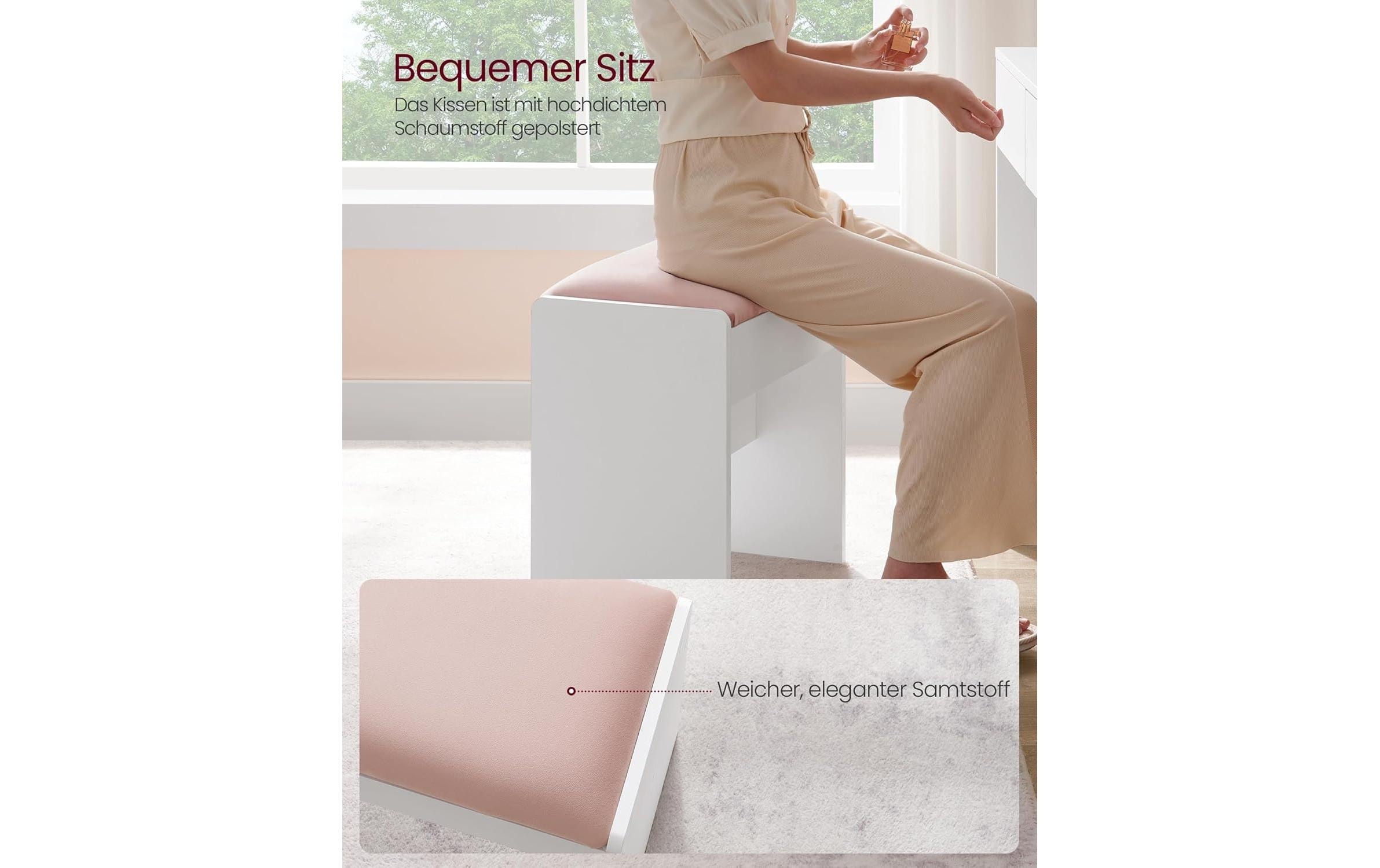 VASAGLE Hocker »Mitteldichte Holzfaserplatte (MDF)/Spanplatte«
